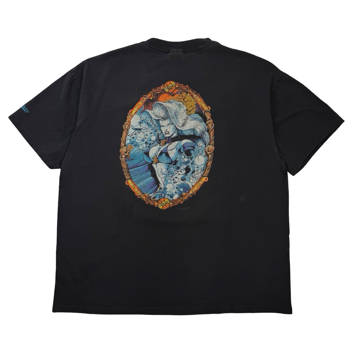 '90s Lady Death Chaos Comics T-Shirt Faded Grey