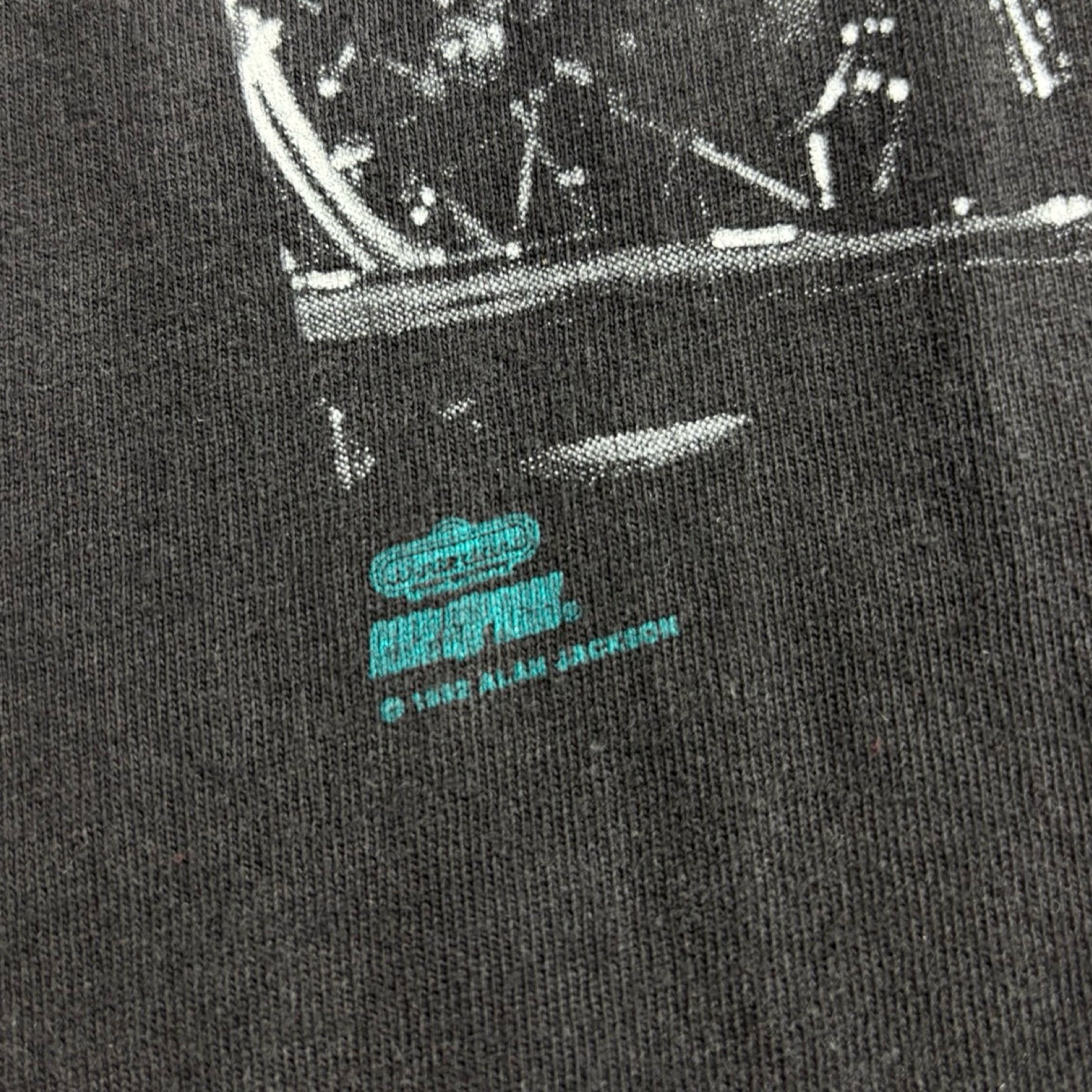 1992 Alan Jackson Harley Bike T-Shirt Black