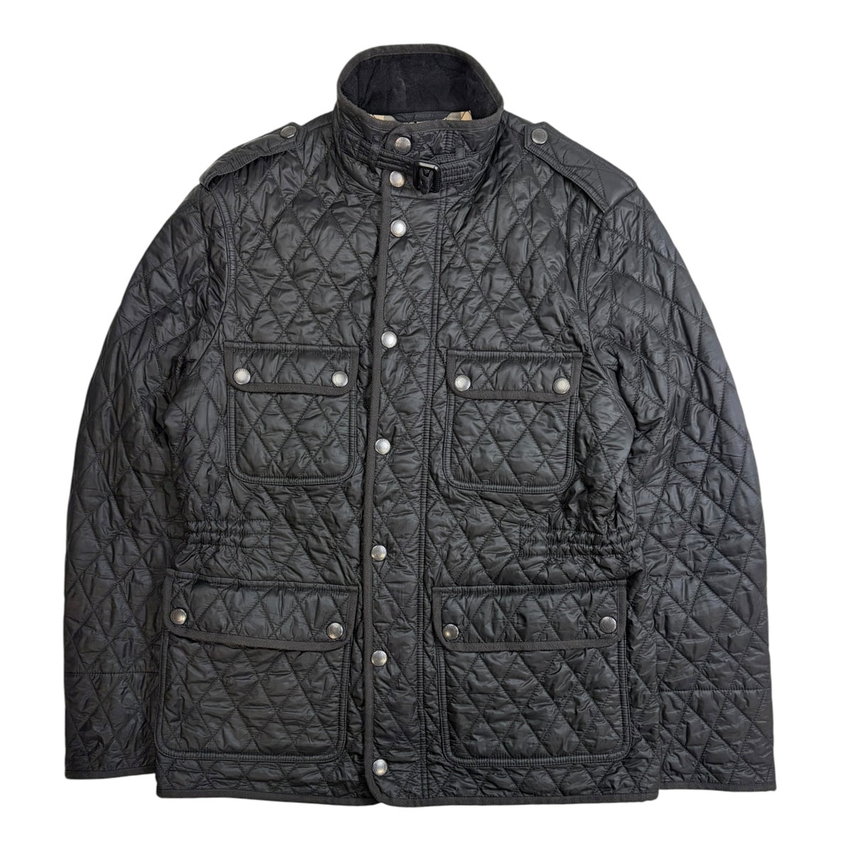 Burberry Brit Russell Quilted Field Jacket Black