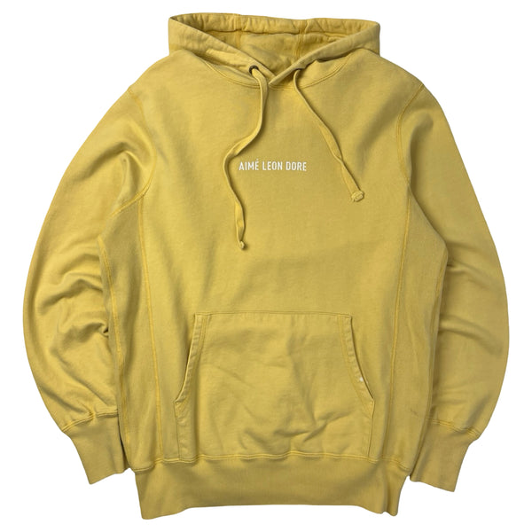 Aime Leon Dore Stock Logo Hoodie Pale Yellow