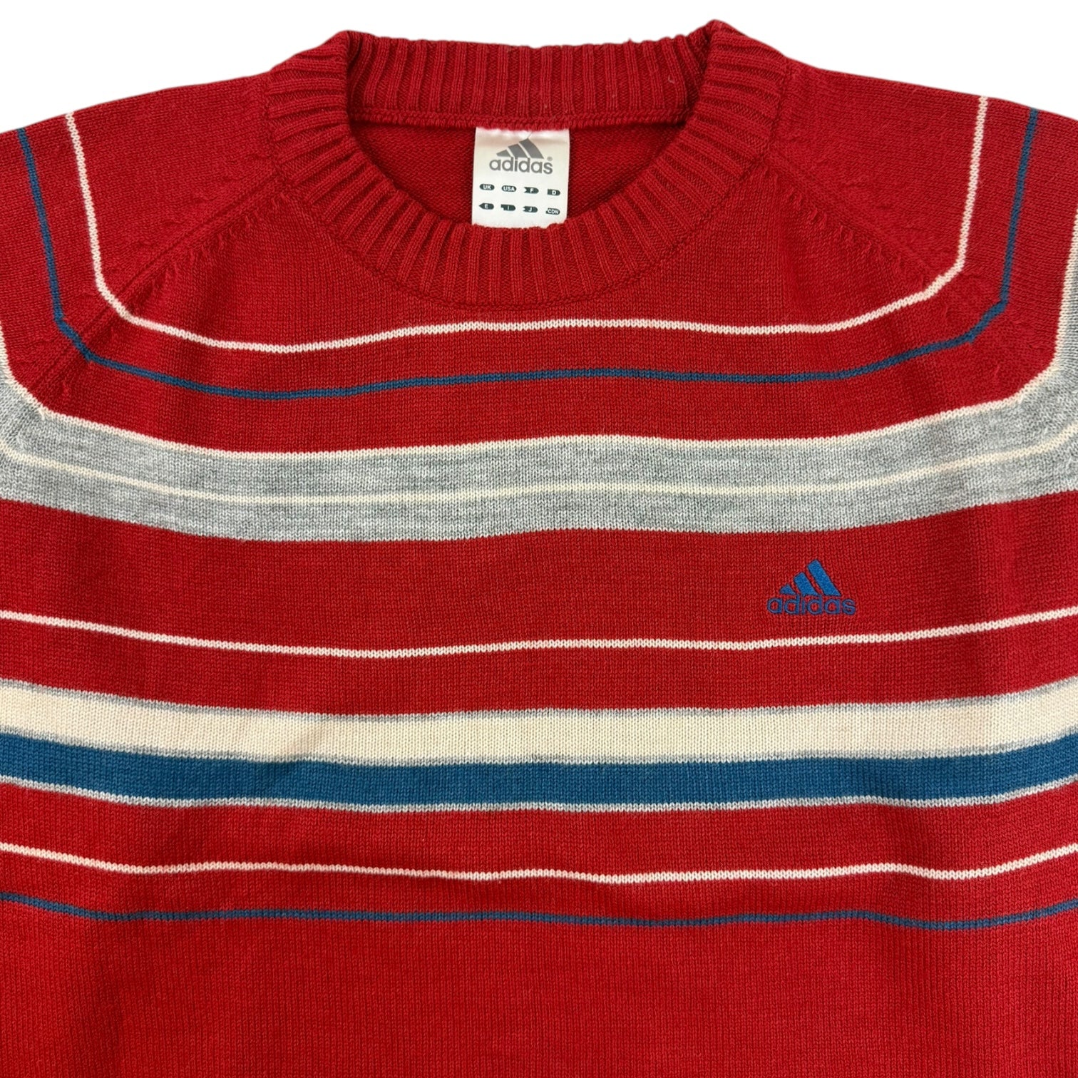 Vintage Adidas Knit Sweater Red