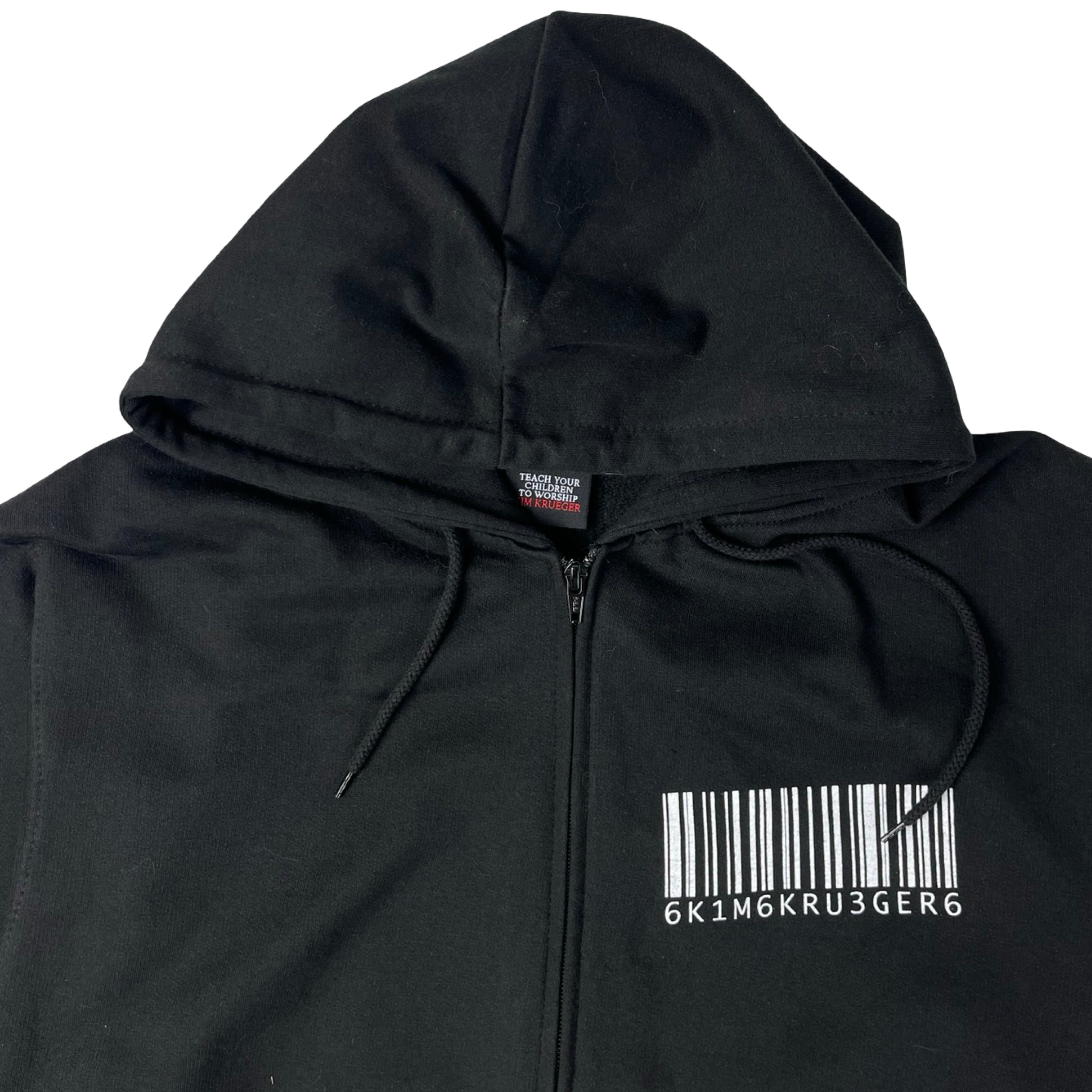 Kim Krueger Barcode Zip Up Hoodie