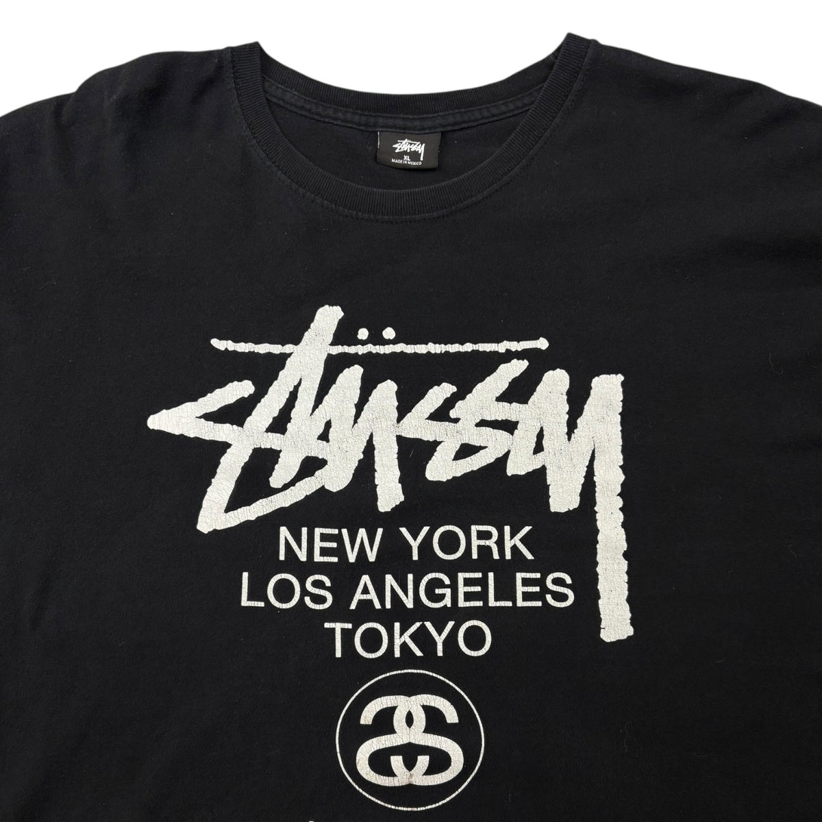Stussy World Tour L/S Tee Black
