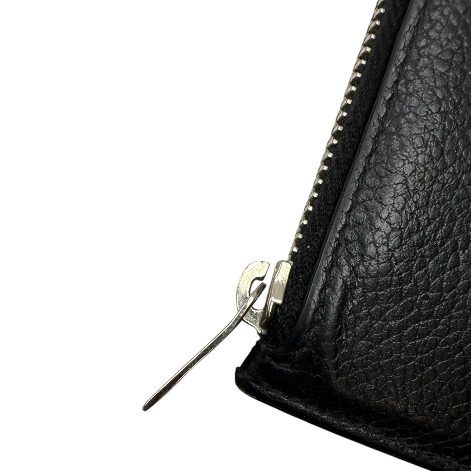 Saint Laurent Fragments Zipper Card Holder Black