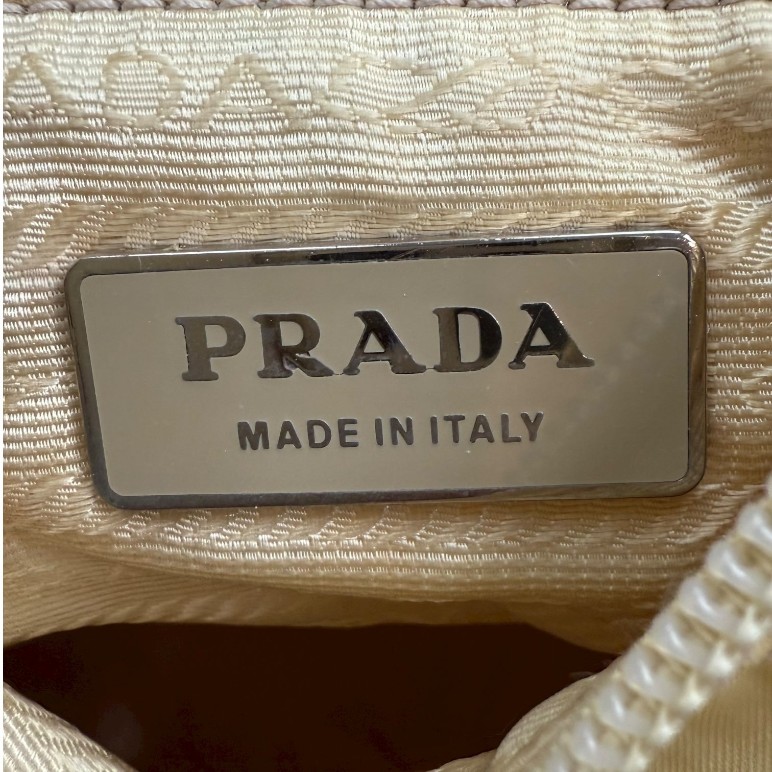 Prada Nylon Crossbody Bag White