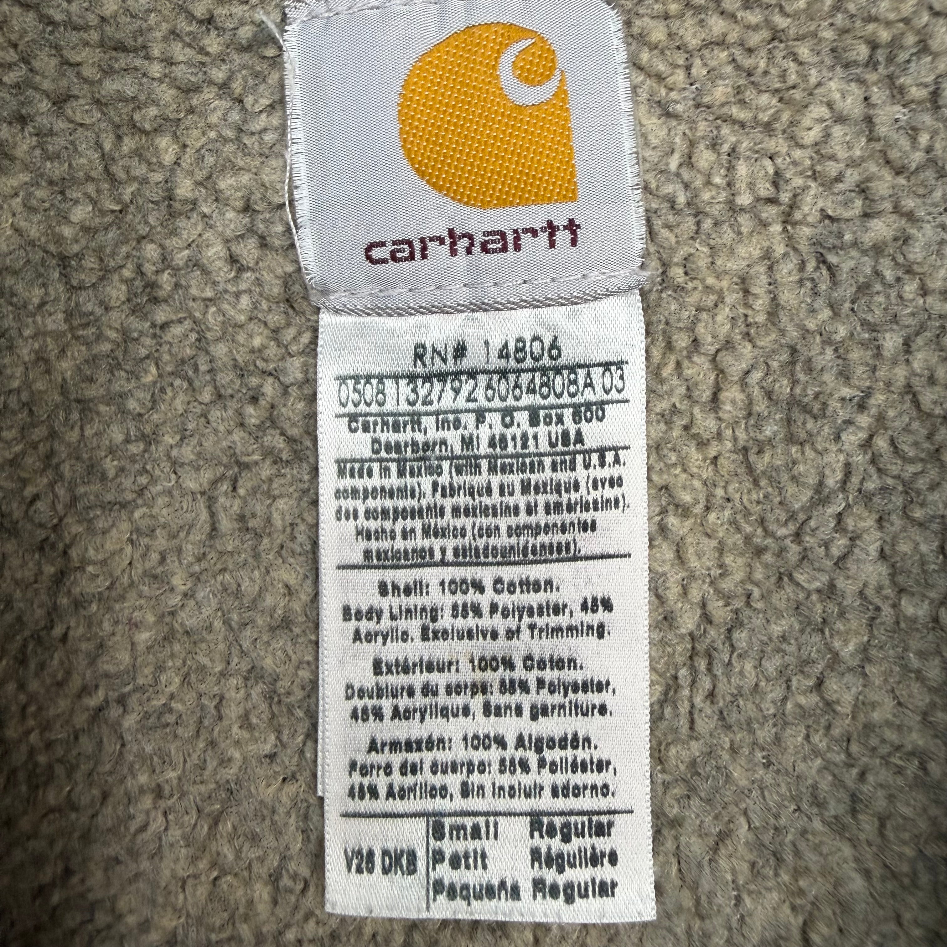 Vintage Carhartt Sherpa Lined Vest Brown
