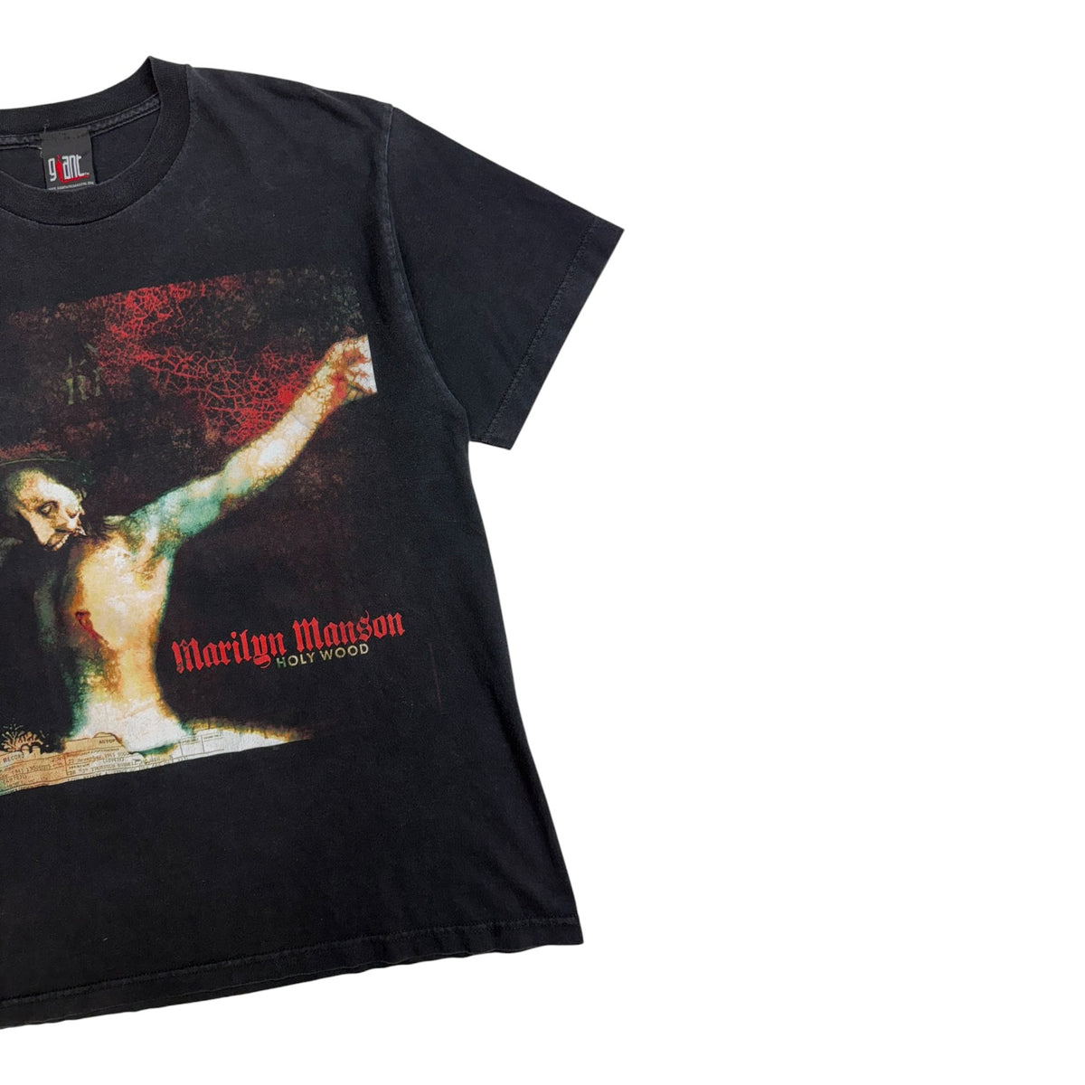Vintage 2000 Marilyn Manson “Guns, God, And Government” Holy Wood Tour T-Shirt Black