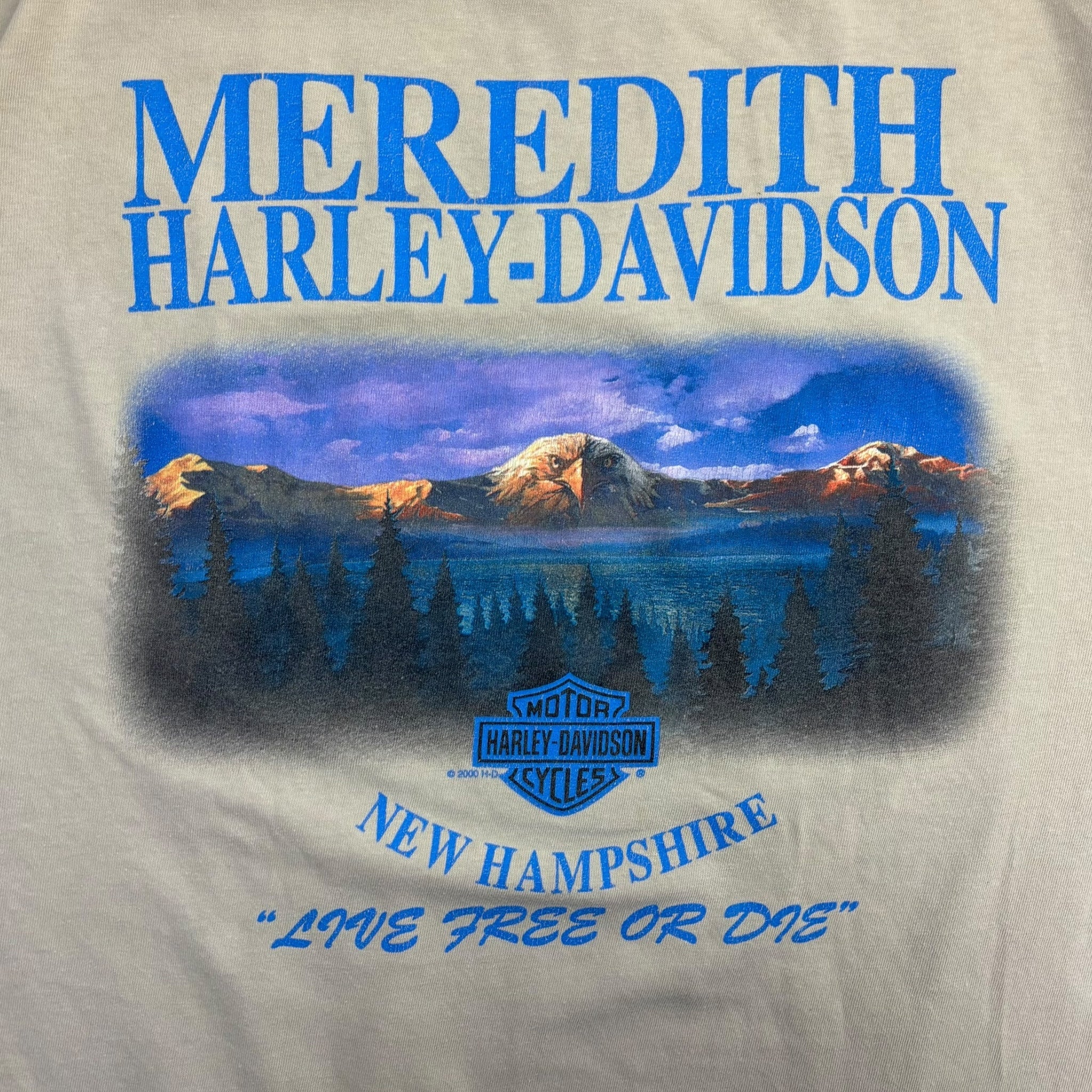 2007 Harley Davidson New Hampshire "Live Or Die" T-Shirt