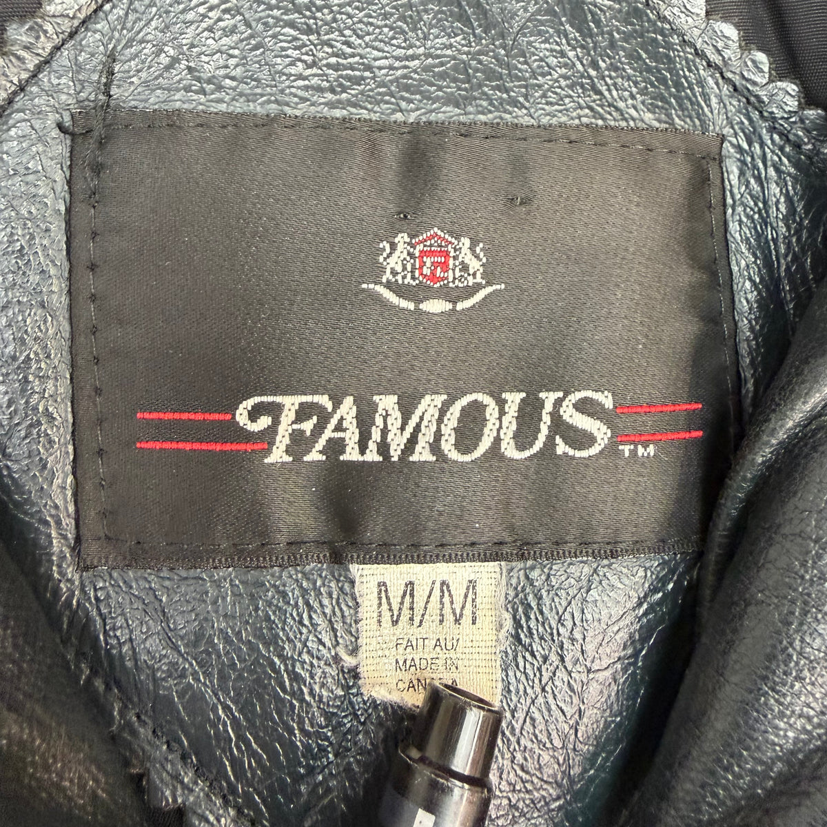 Vintage Famous Leather Jacket Deep Blue