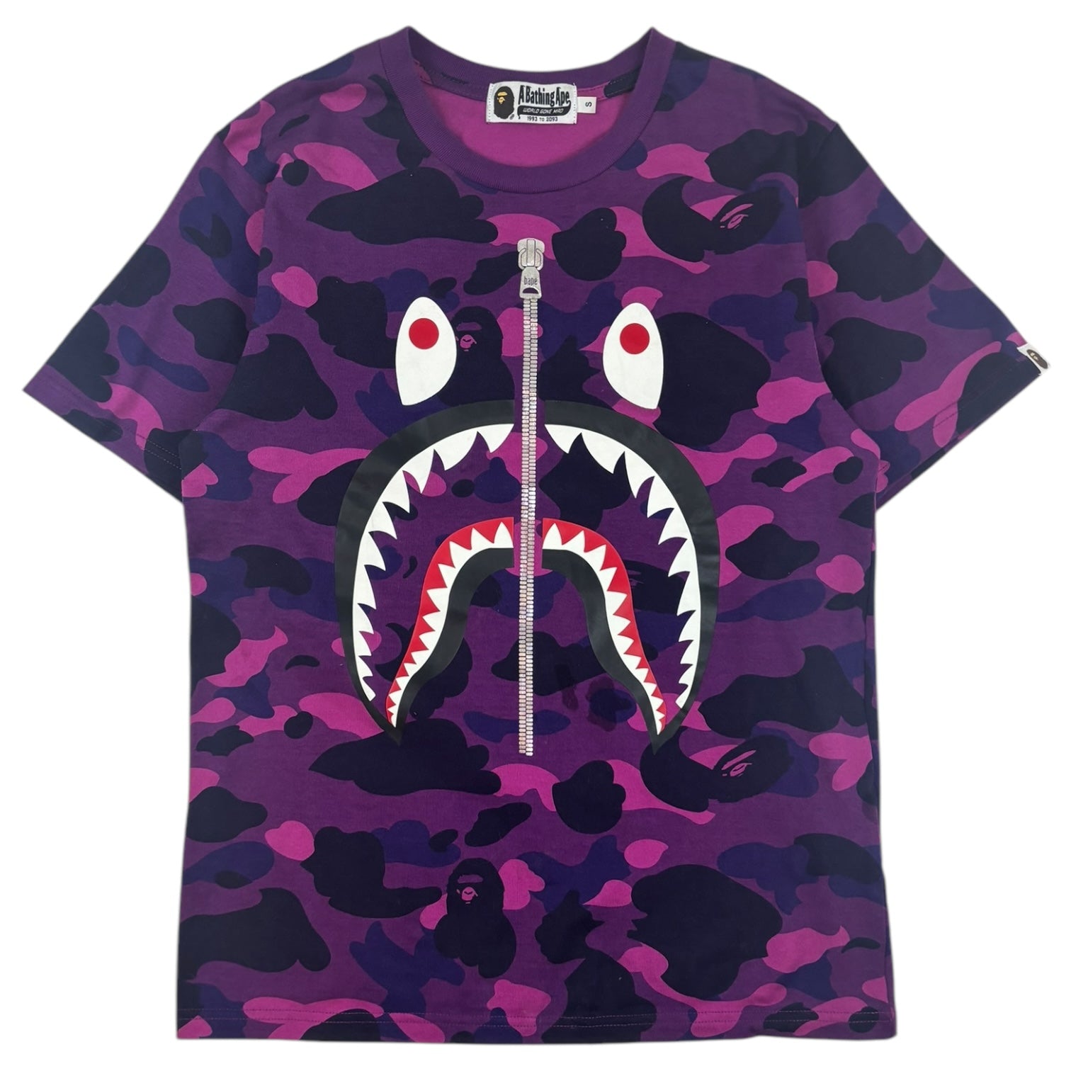 BAPE Colour Camo Shark T-Shirt Purple