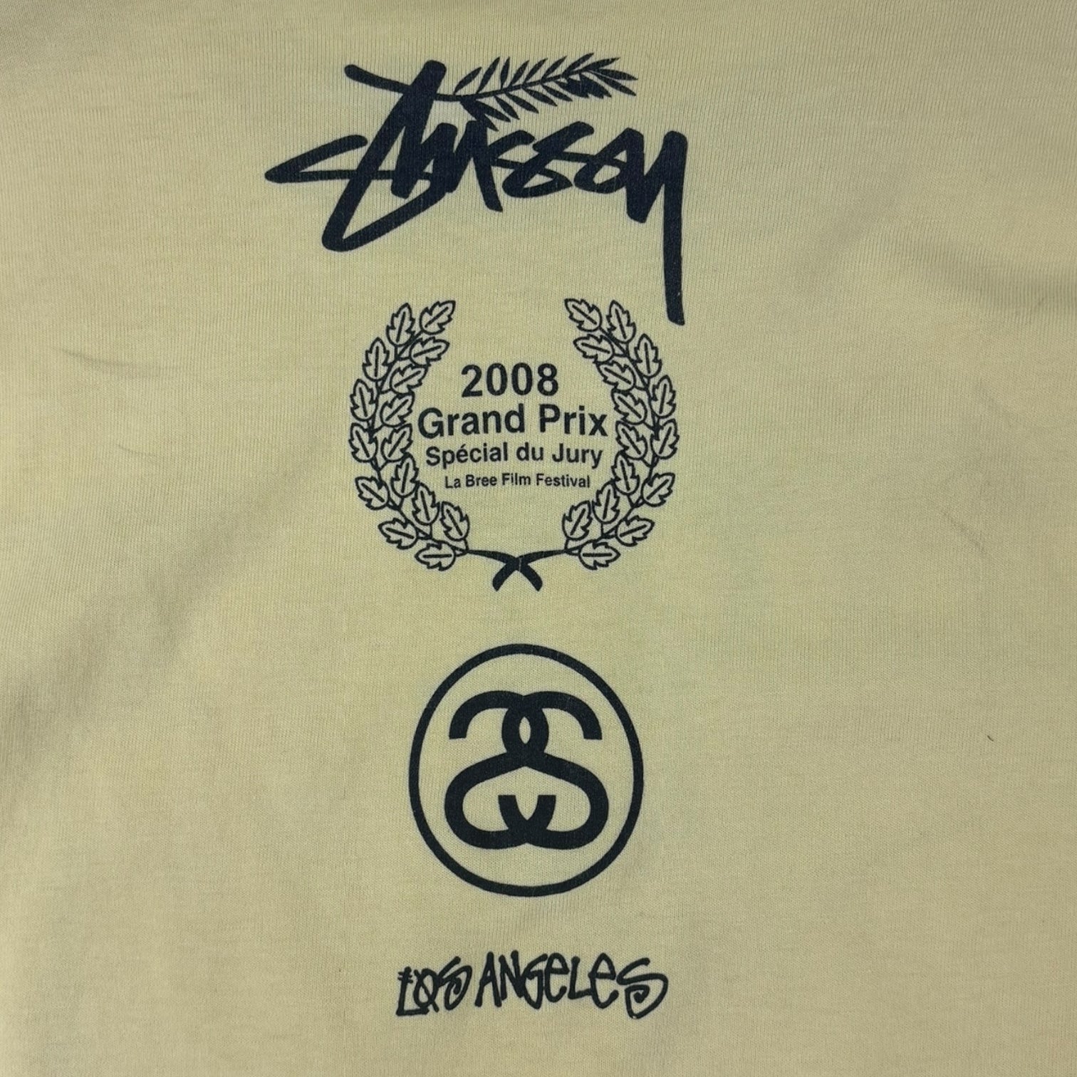 Stussy 2008 Grand Prix La Bree Film Festival T-Shirt Yellow