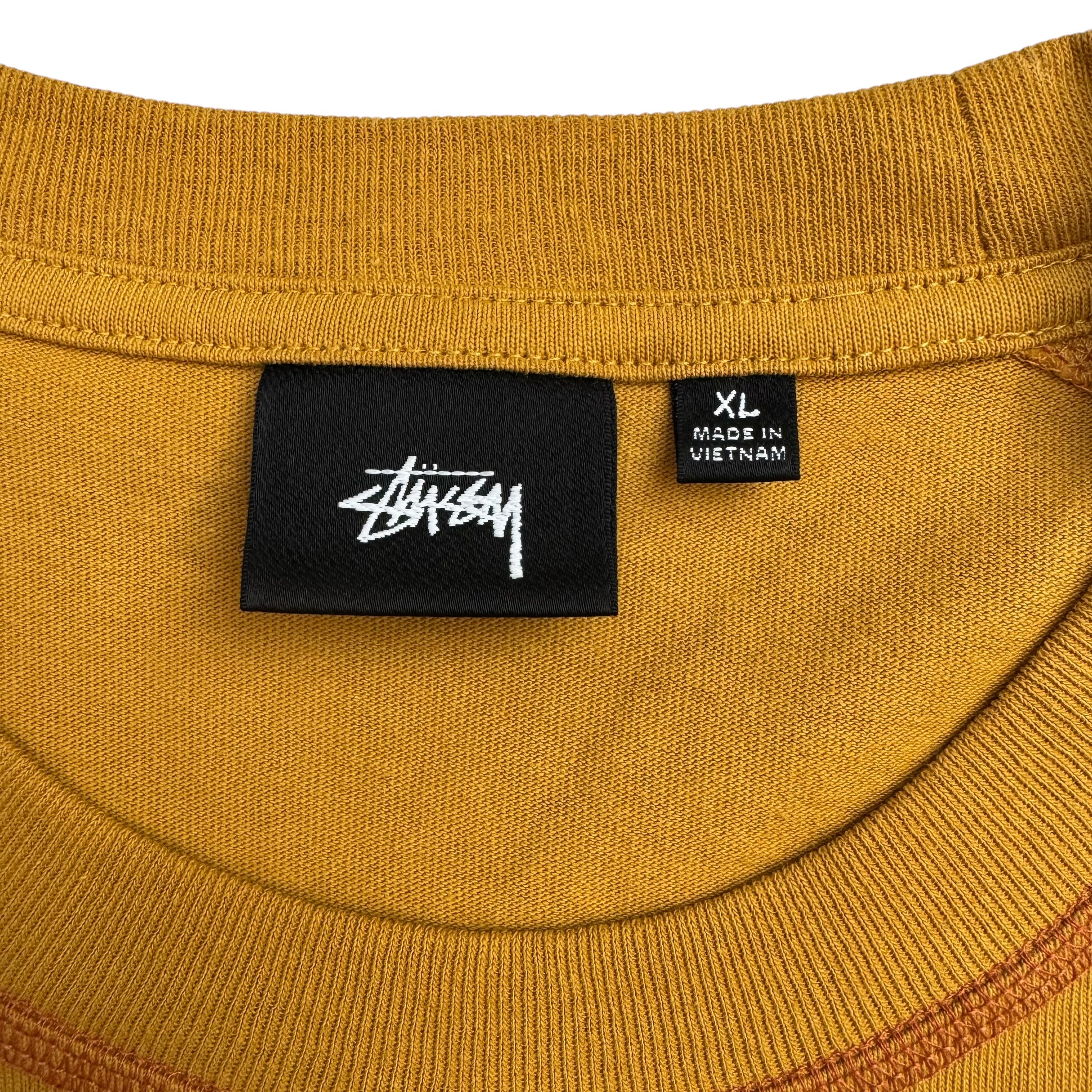 Stussy Wave Short Sleeve Crewneck Tee Mustard