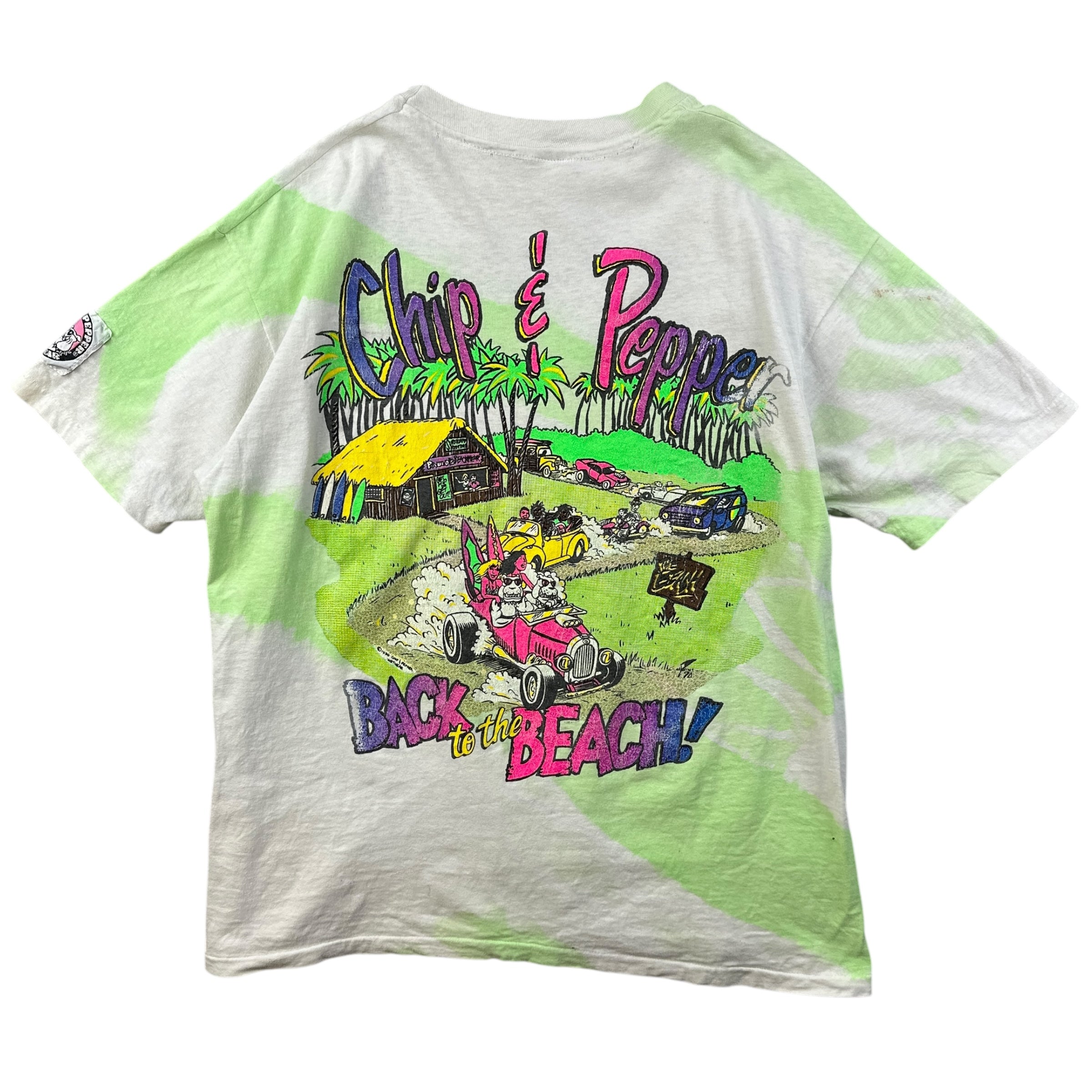 1990 Chip & Pepper Wetwear Neon Tie Dye Tee