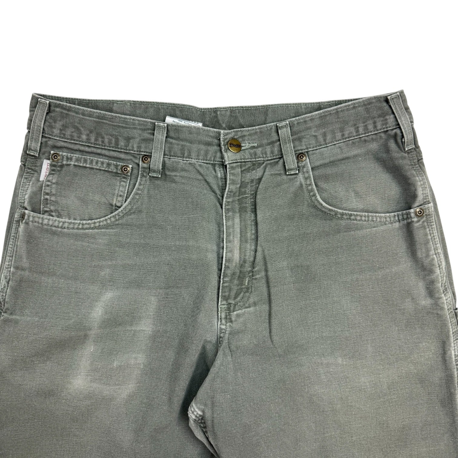 Vintage Carhartt Dungaree Pants Moss Grey
