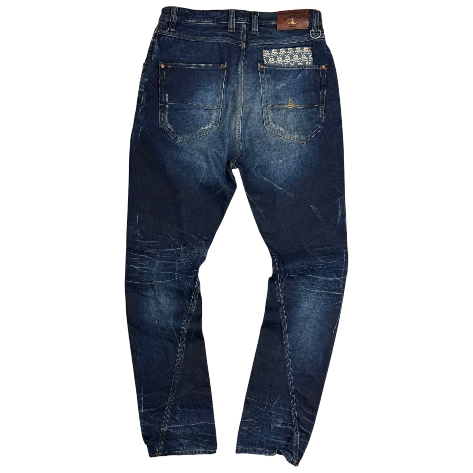 Vivienne Westwood Anglomania x Lee Banana Twist Leg Pants Indigo