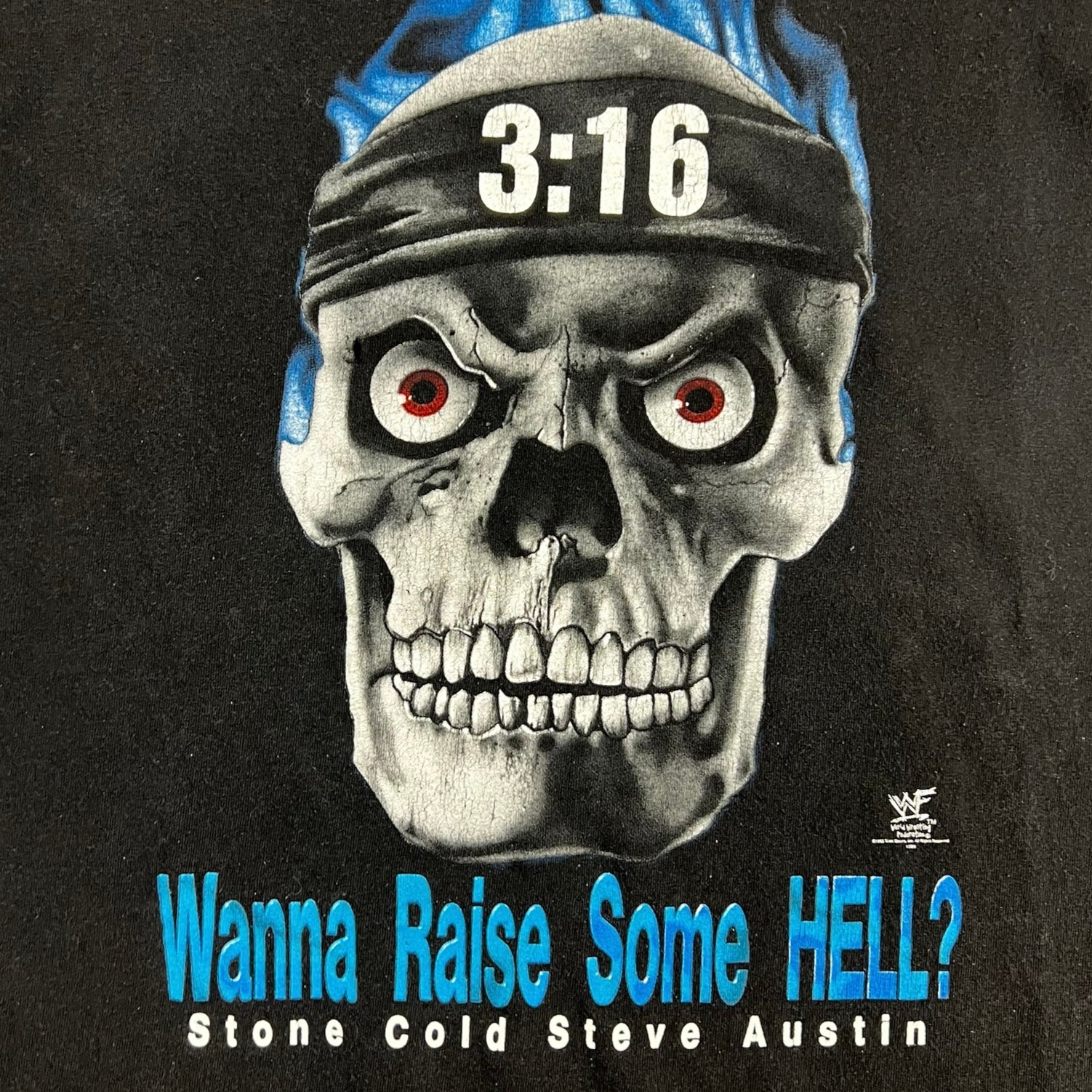 1998 Stone Cold Raise Some Hell Tee Black