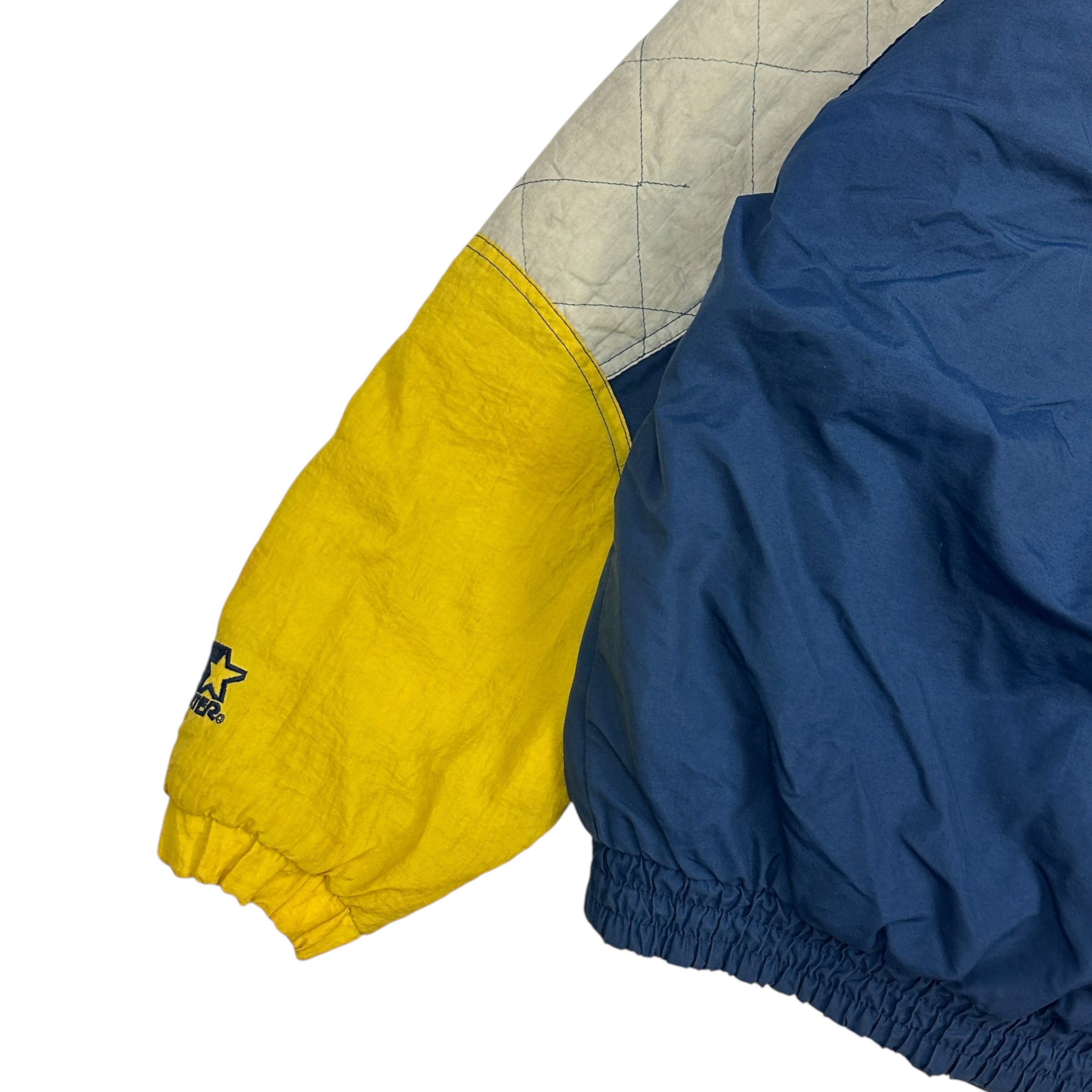 Vintage Starter Notre Dame Insulated Jacket Yellow/Blue