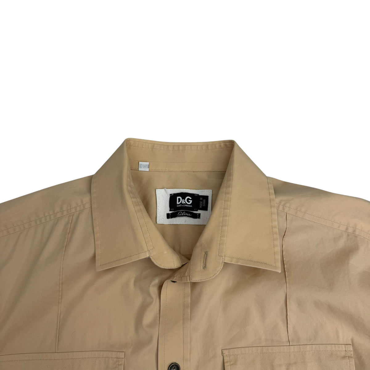Vintage Dolce & Gabbana Button Up Shirt Tan