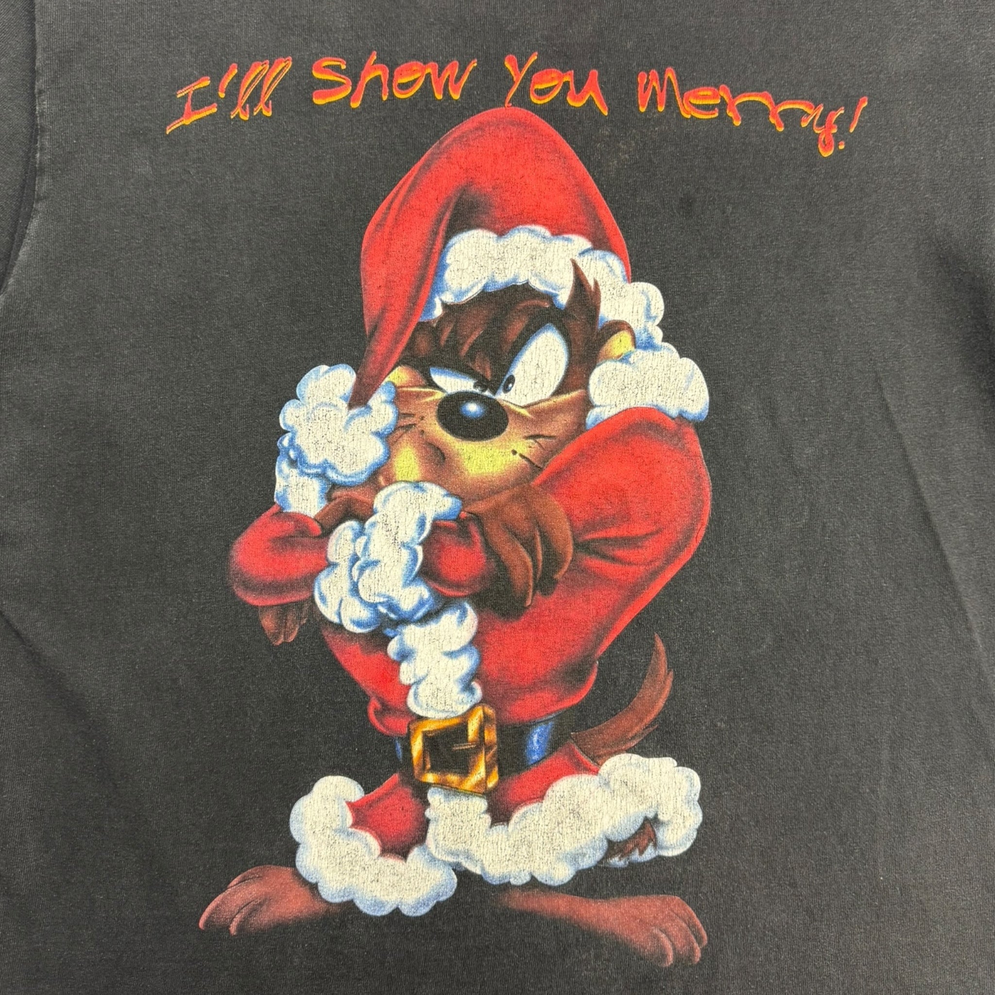 1997 Looney Tunes Taz “I’ll Show You Merry!” T-Shirt