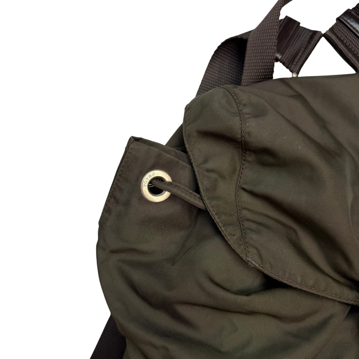 Prada Tessuto Nylon Backpack Green