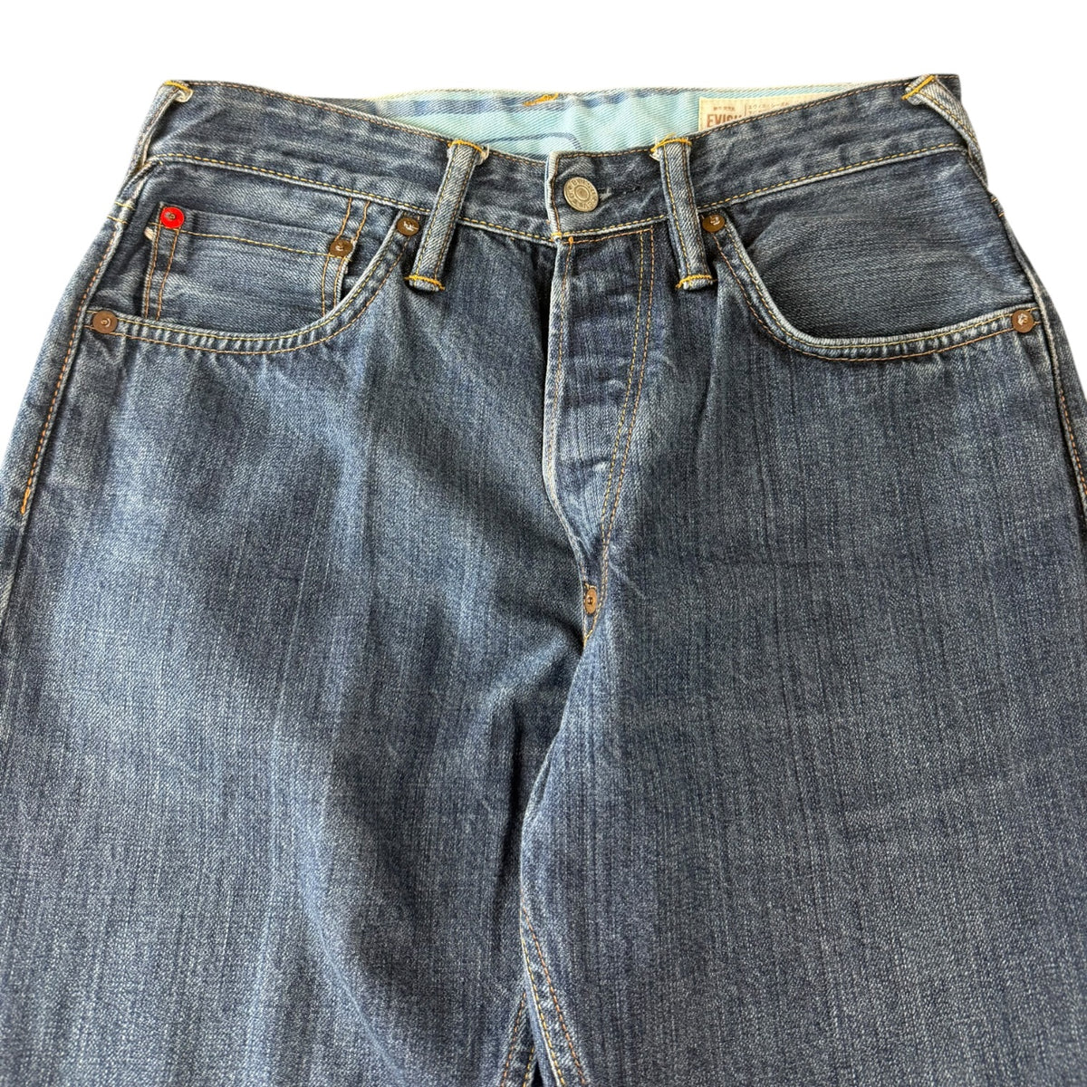 Evisu Lot 2000 No. 3 Daicock Blue Denim Jeans