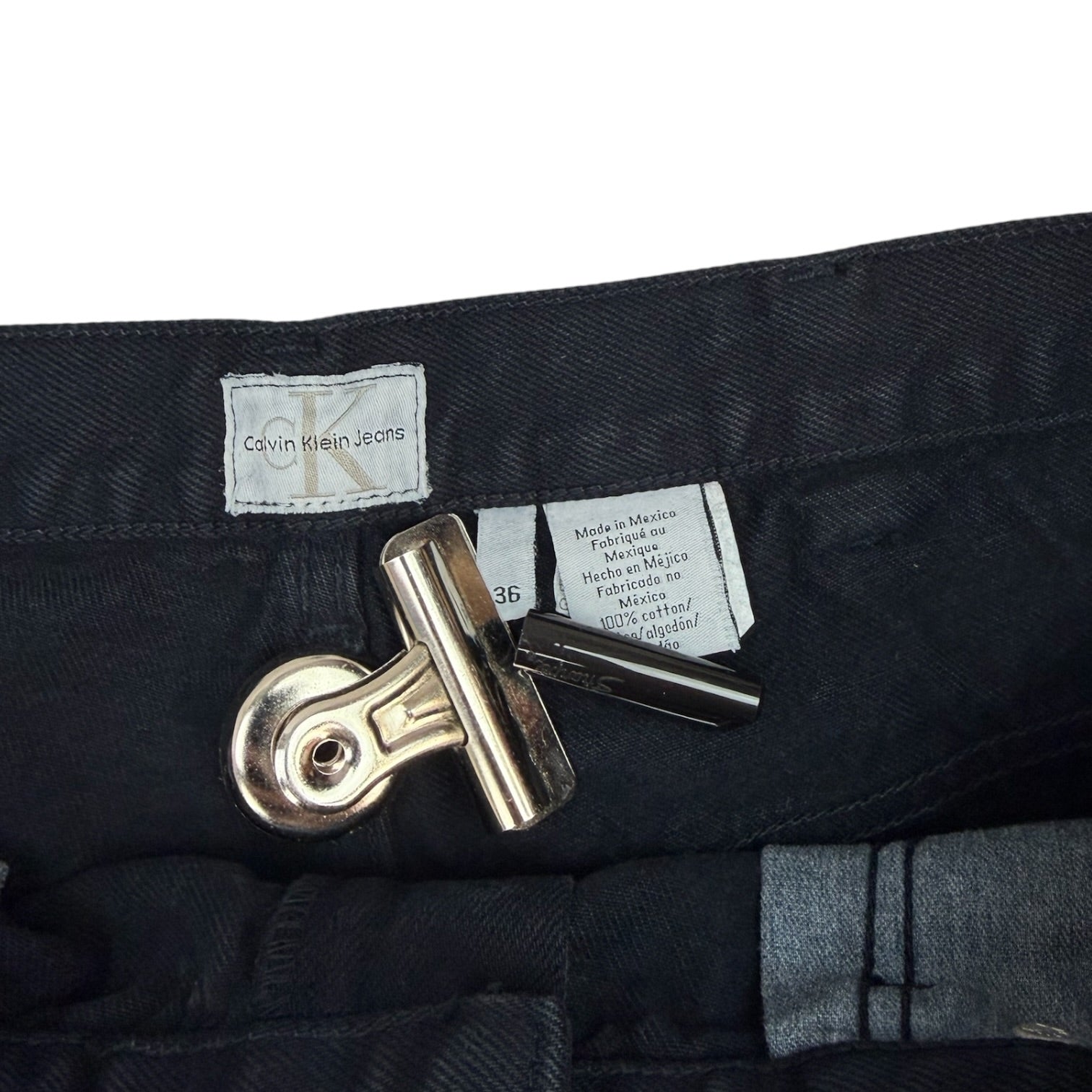Vintage Calvin Klein Denim Shorts Black