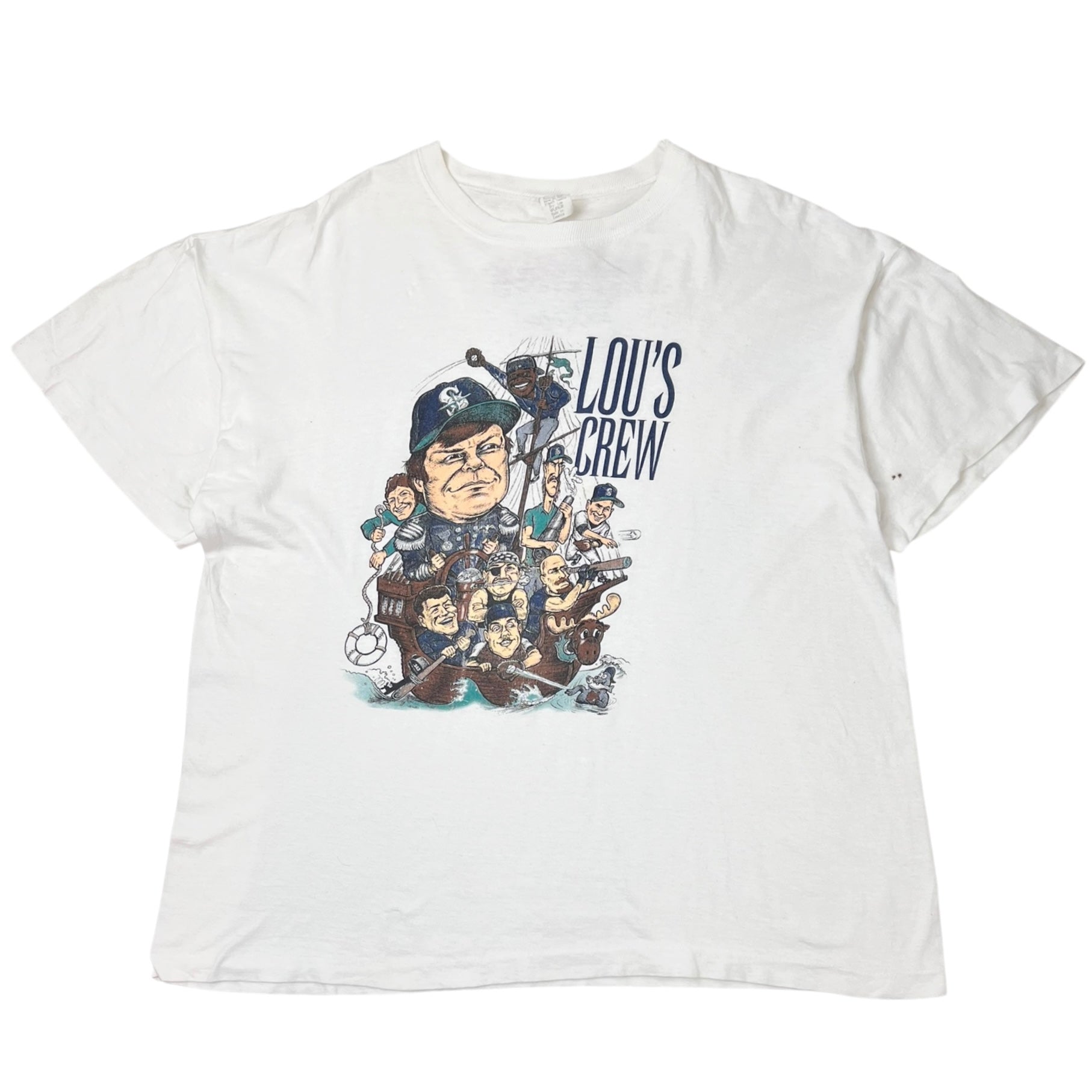 Vintage 1990s MLB Seattle Mariners "Lou's Crew" T-Shirt