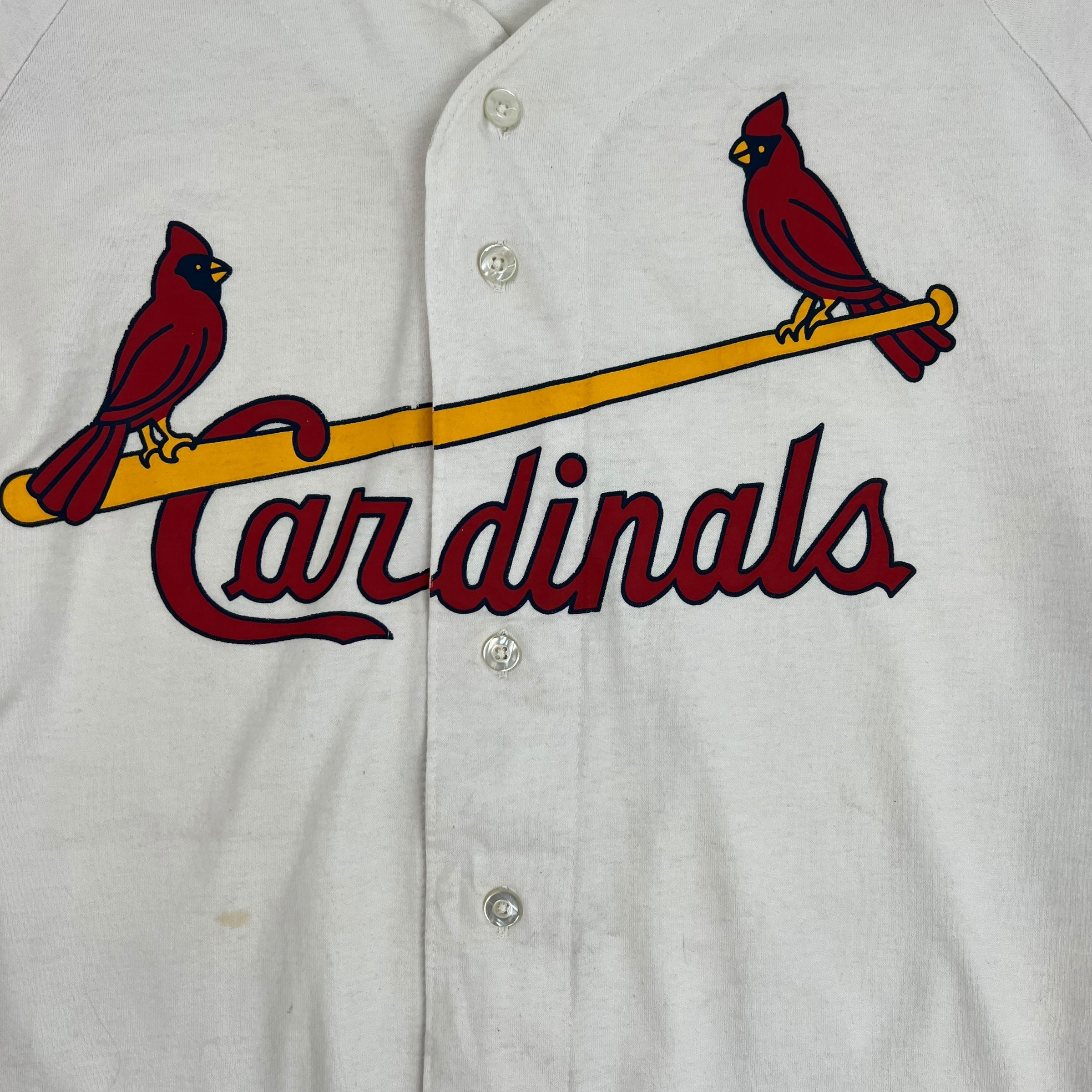 Vintage Russell Athletics White St. Louis Cardinals Baseball Jersey