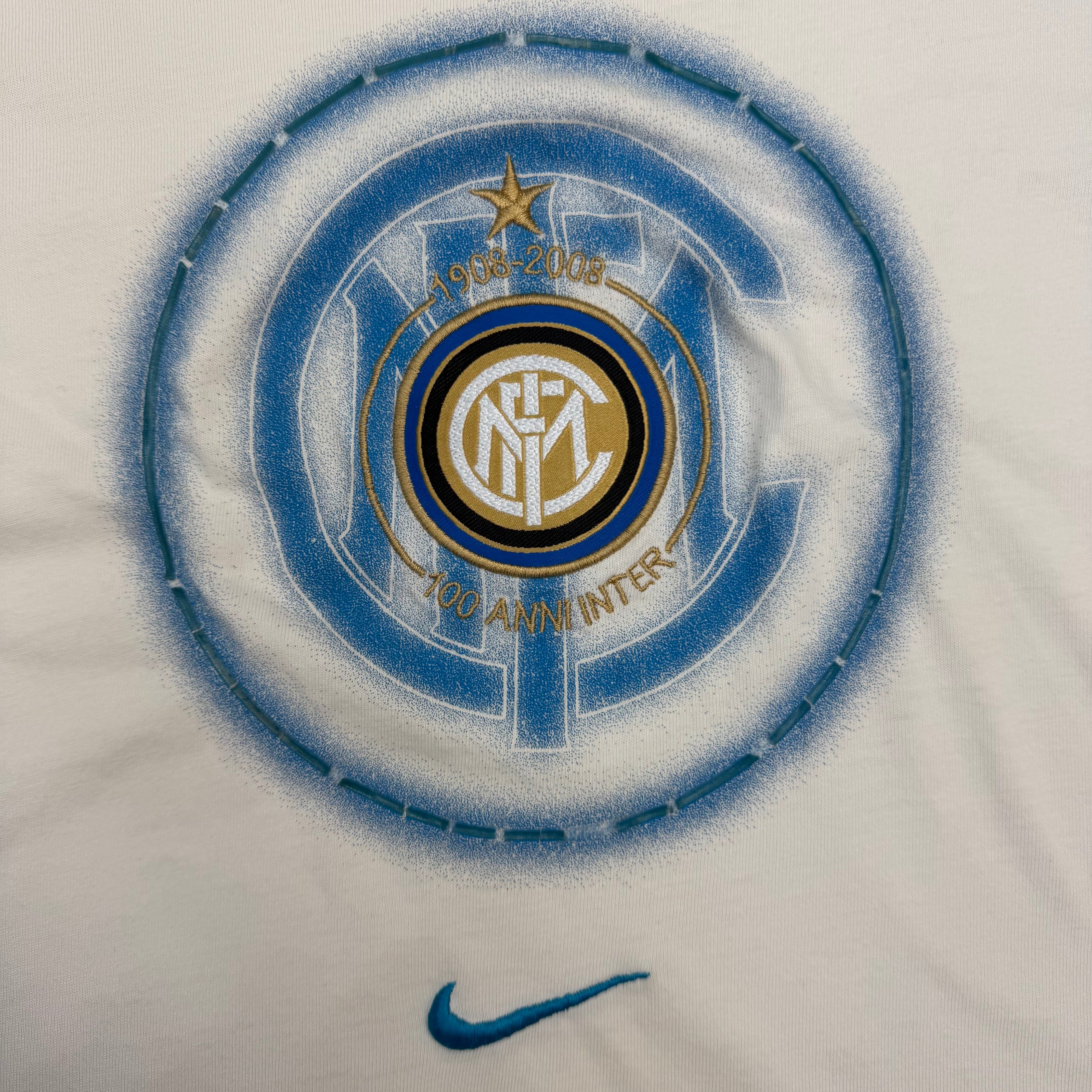 2007-08 Nike Inter Milan Graphic Tee White