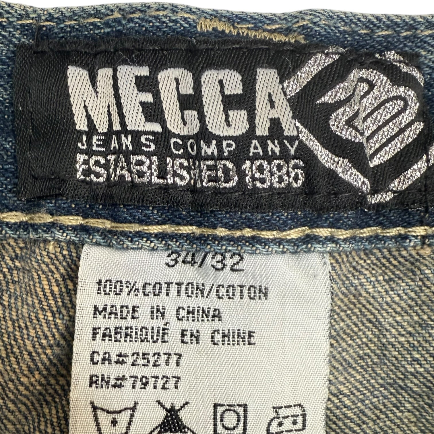Vintage Mecca Jeans Company Denim Pants Medium Wash