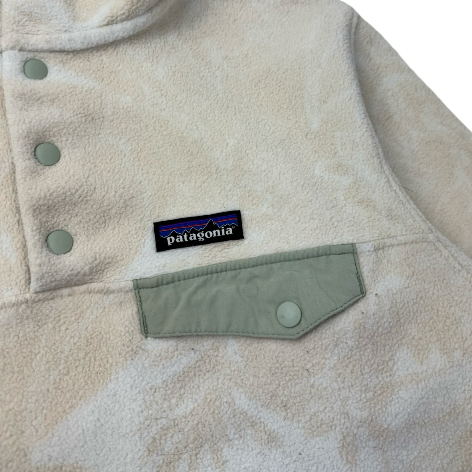 (W) Patagonia Synchilla Snap-T Fleece Floral Cream