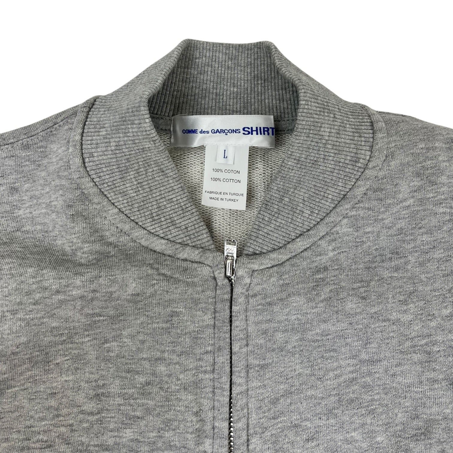 Comme des Garçons SHIRT x KAWS Graphic Zip-Up Sweatshirt Grey