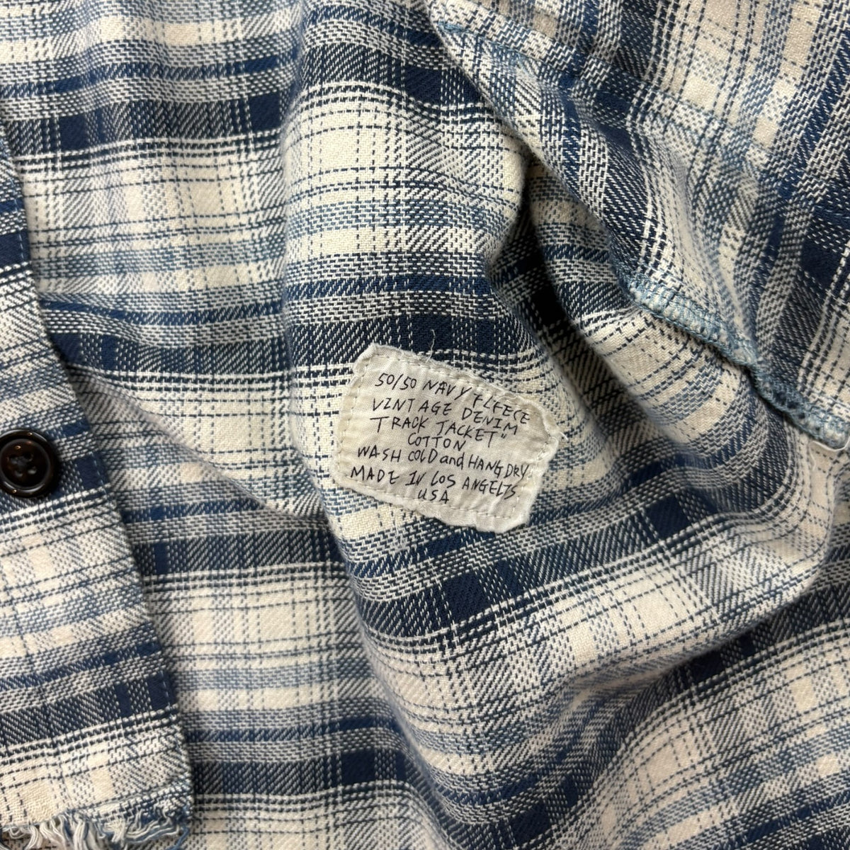 Greg Lauren River Shawl Collar Flannel Blue