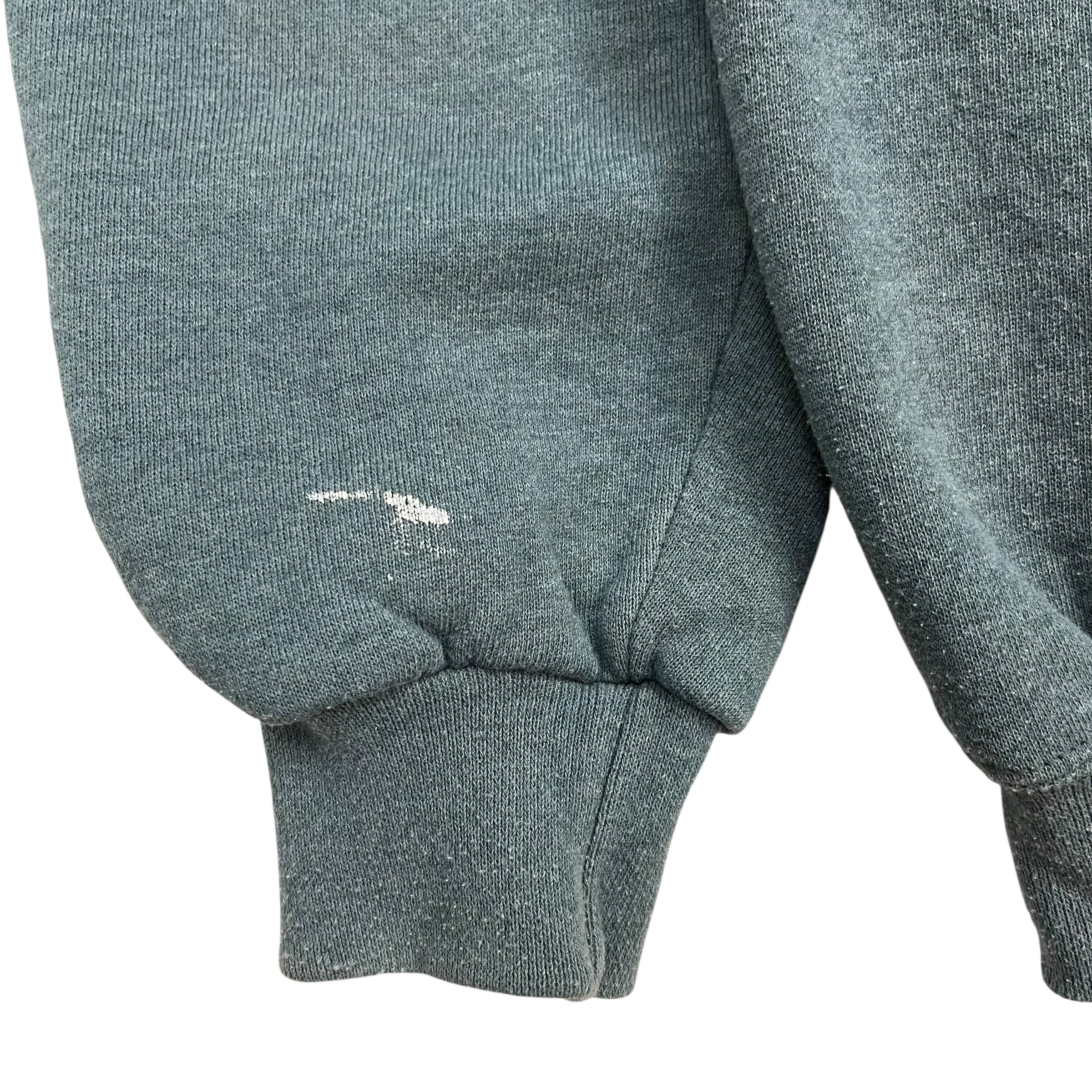 Vintage Russell Athletics Zip Up Hoodie Grey/Green