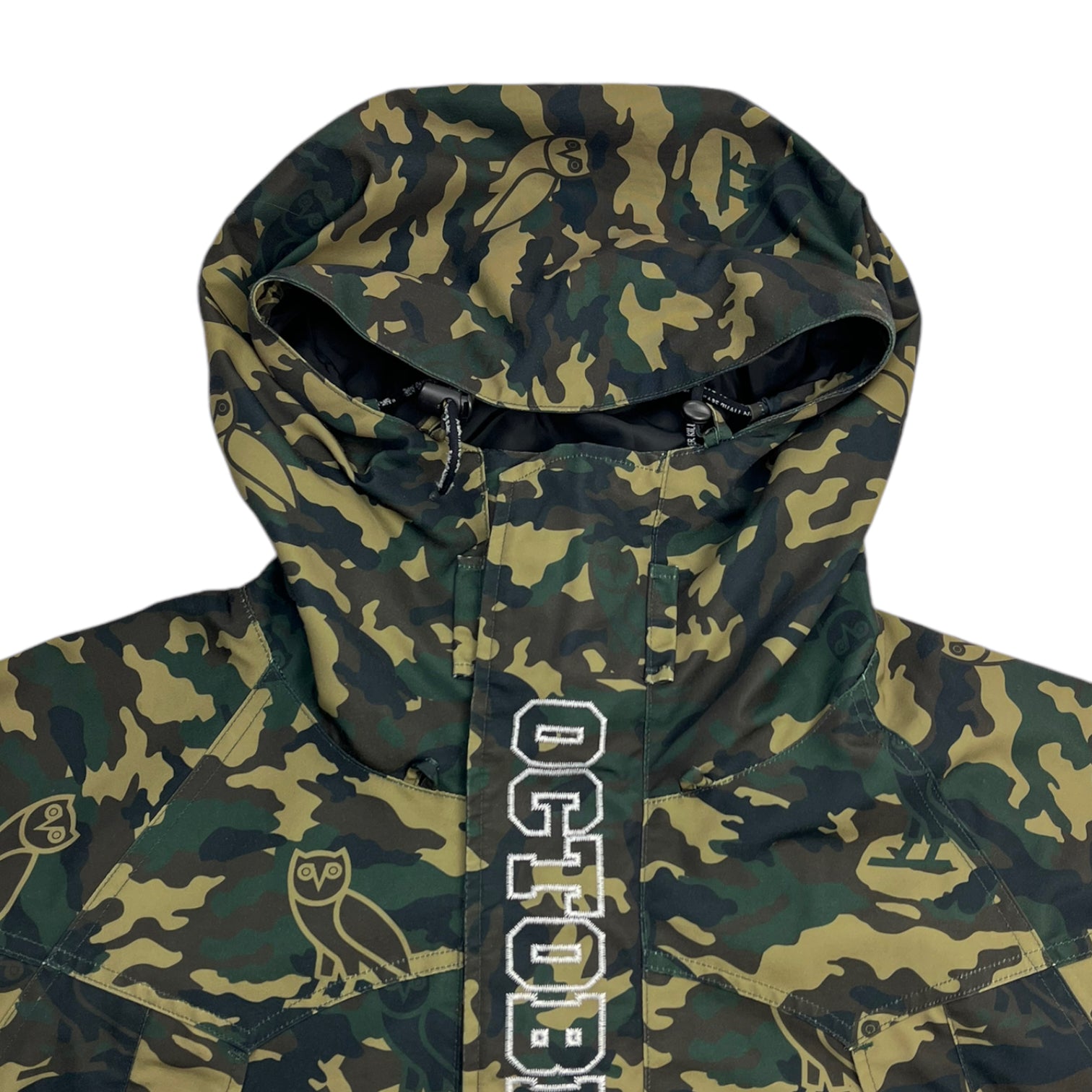 BAPE x OVO Woodland Camo Snowboard Jacket Green