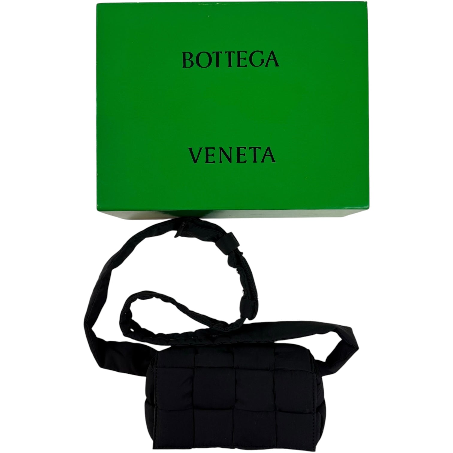 Bottega Veneta Padded Tech Cassette Bag Black