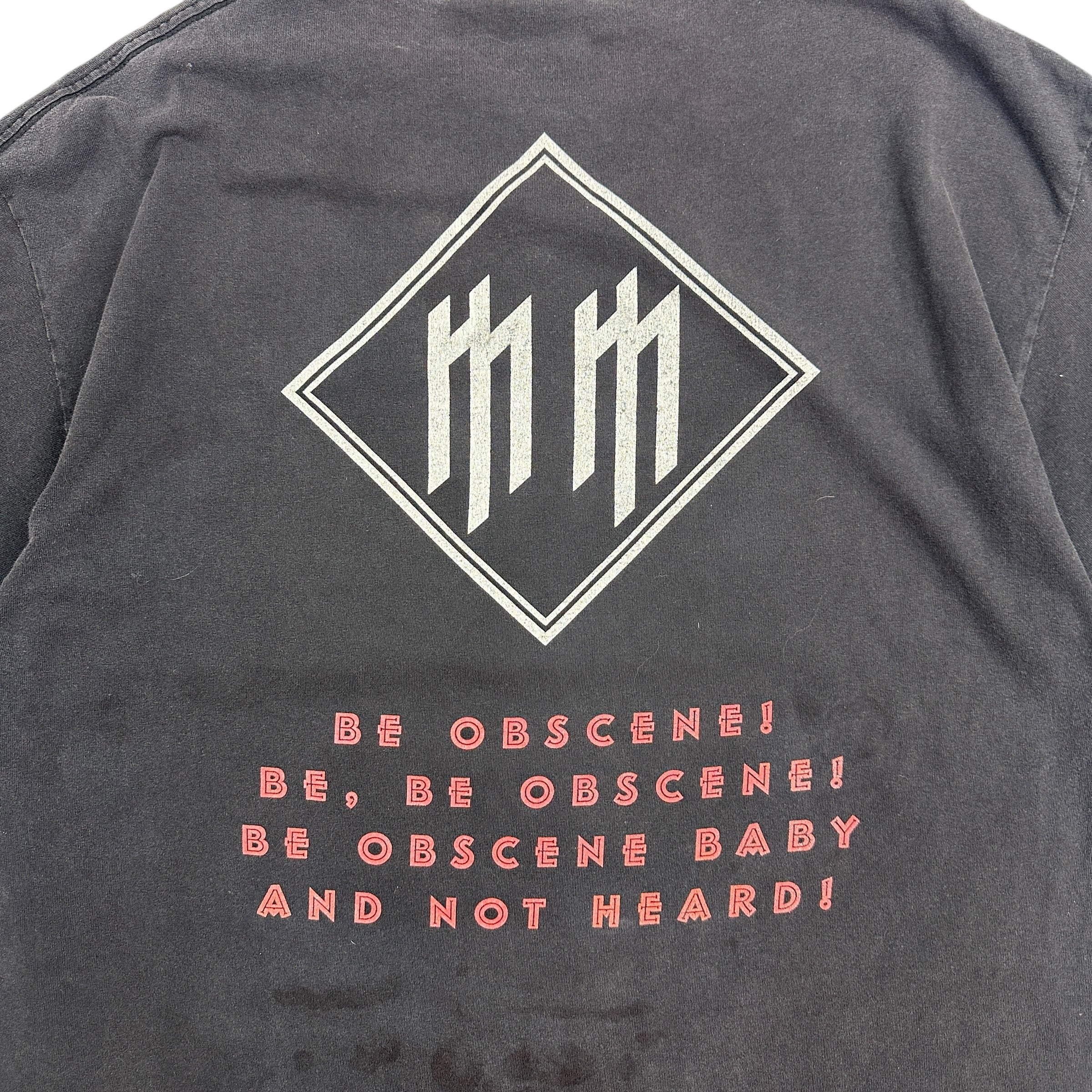 2008 Marilyn Manson Mobscene Tee Black