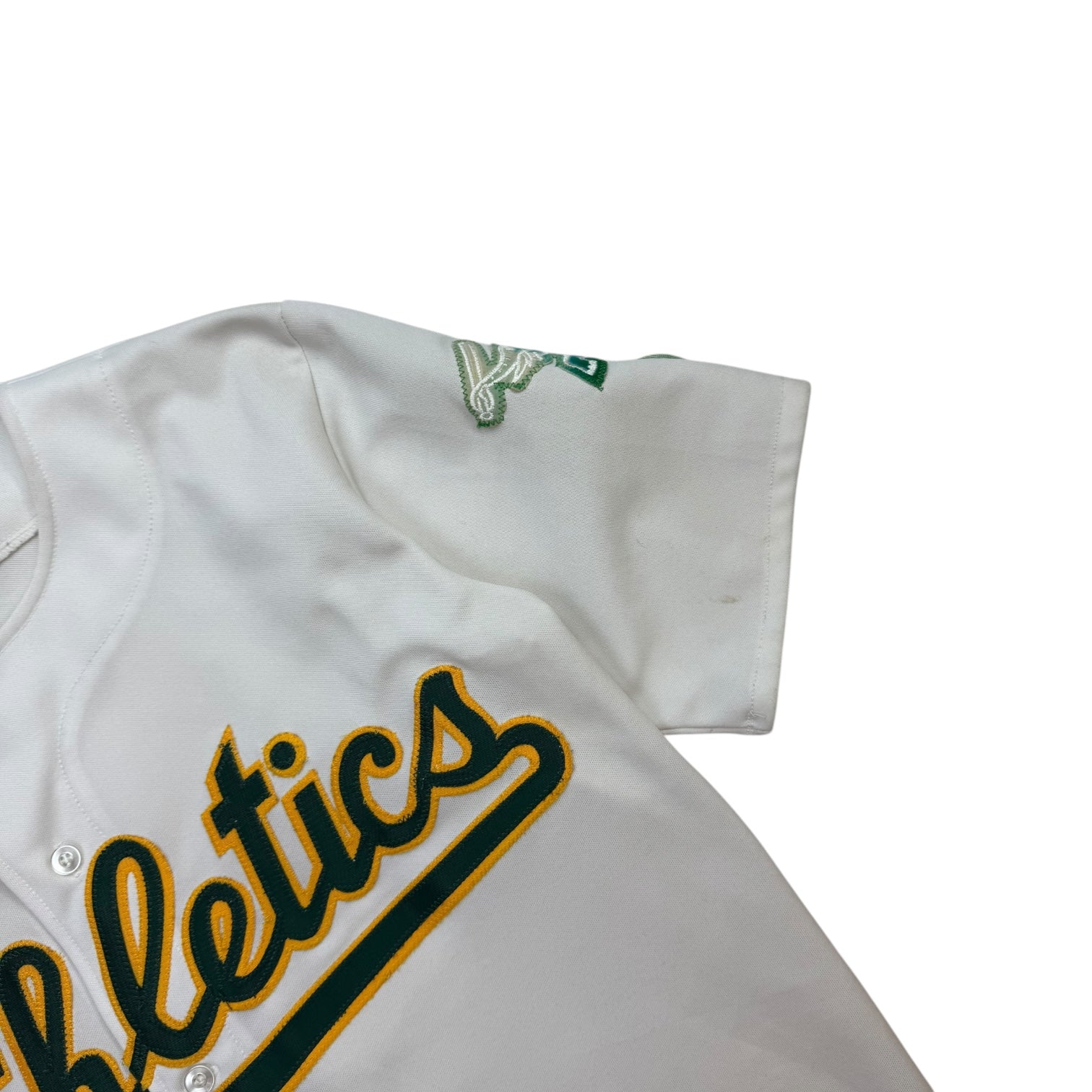 Vintage Ravens Knit Oakland Athletics Jersey White