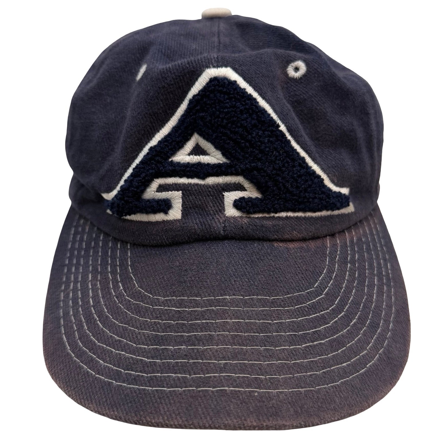 Vintage University Of Alberta Starter Chenille Logo Embroidered Hat Navy