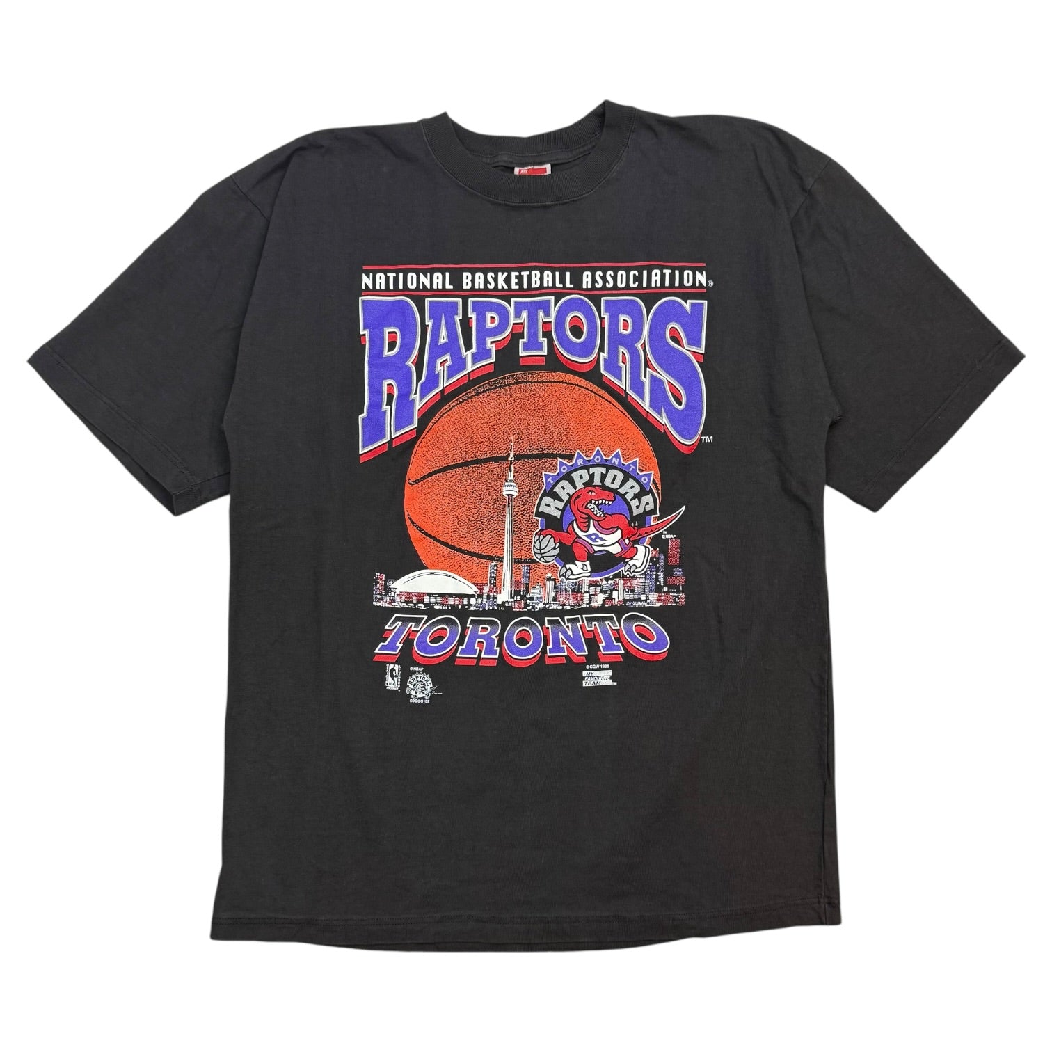 1996 Toronto Raptors Tee Black