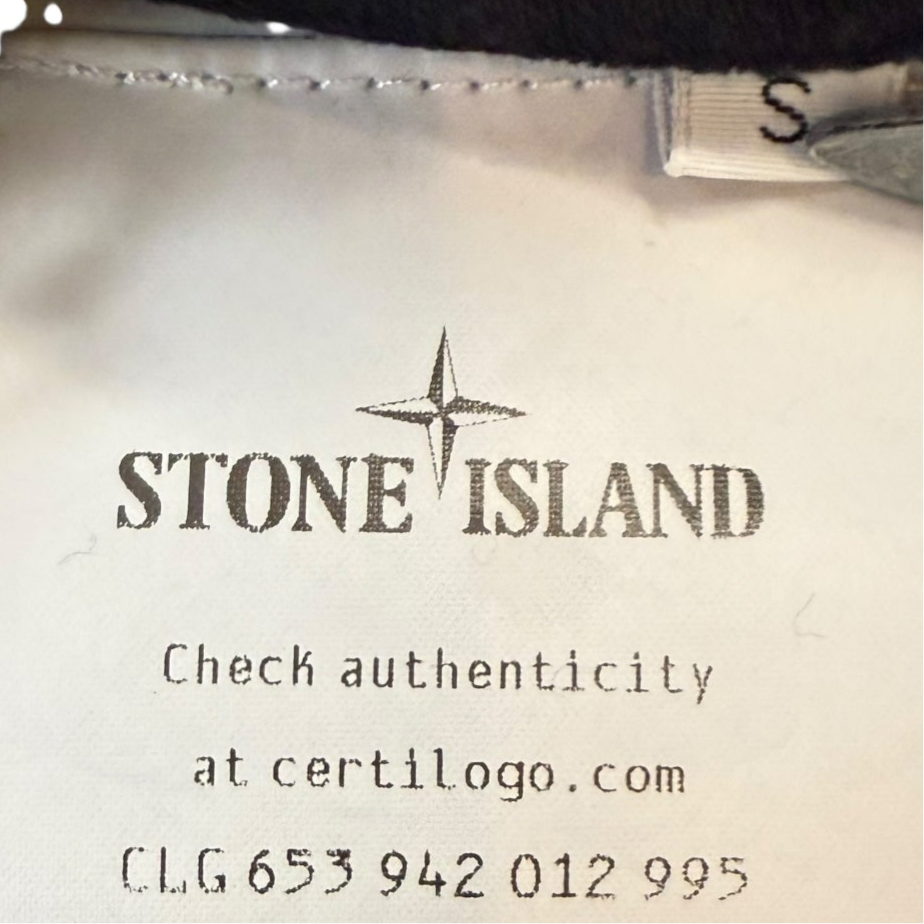 Stone Island Corduroy Zip Up Jacket Black