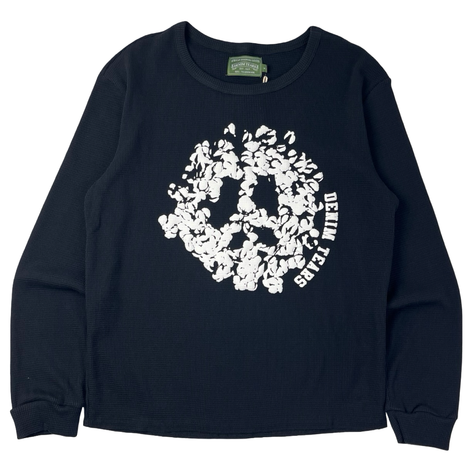 Denim Tears Peace Wreath Thermal Black/White