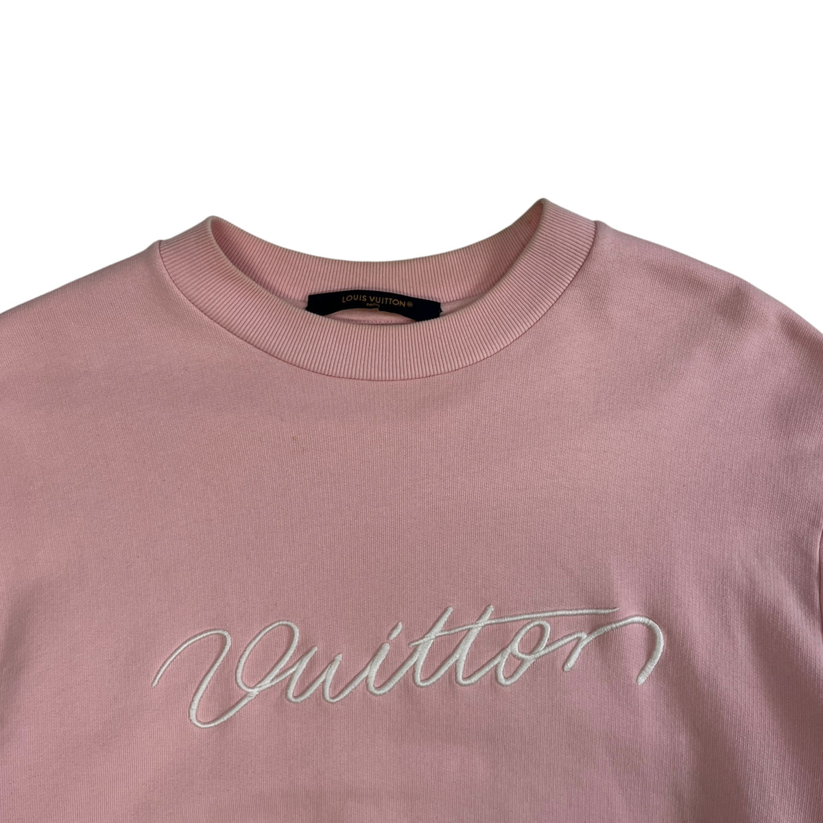 Louis Vuitton "Vuitton" Script Pink Sweatshirt