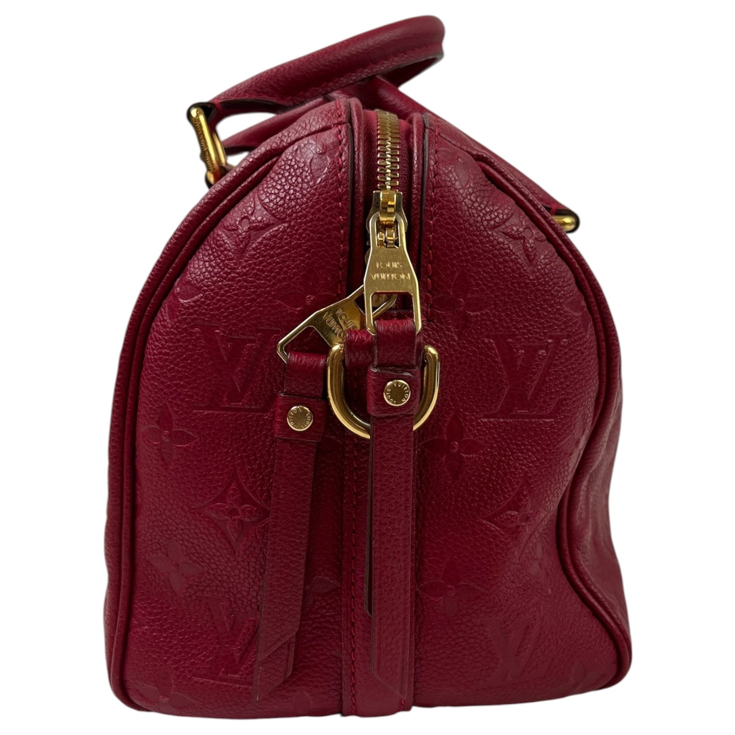 Louis Vuitton Speedy Bandouliere 25 Bag Embossed Empreinte Leather
