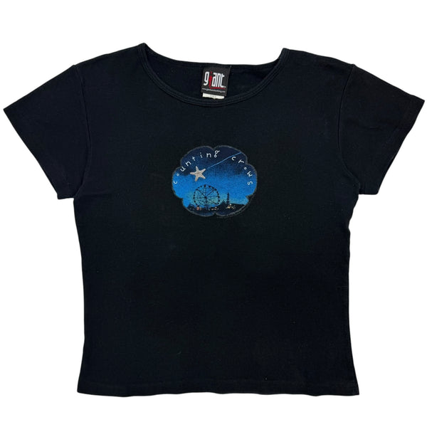 (W) 1999 Counting Crows Night Sky Baby Tee Black