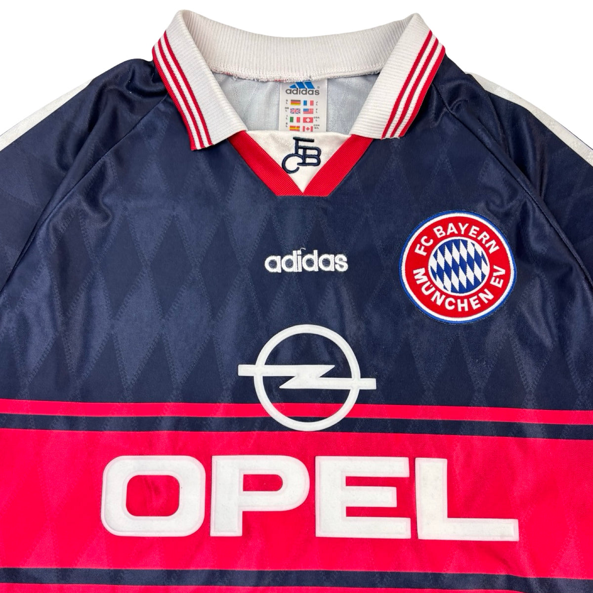 ‘97-‘99 Adidas FC Bayern Munich Jersey Navy/Red