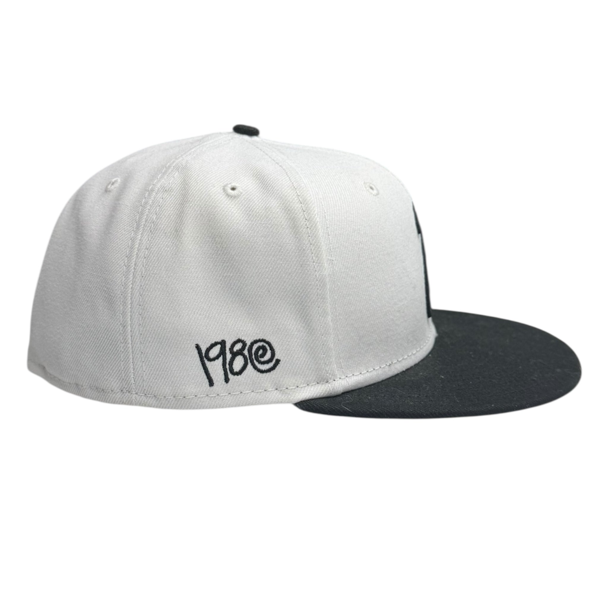 Stussy Curly S Fitted Hat White/Black