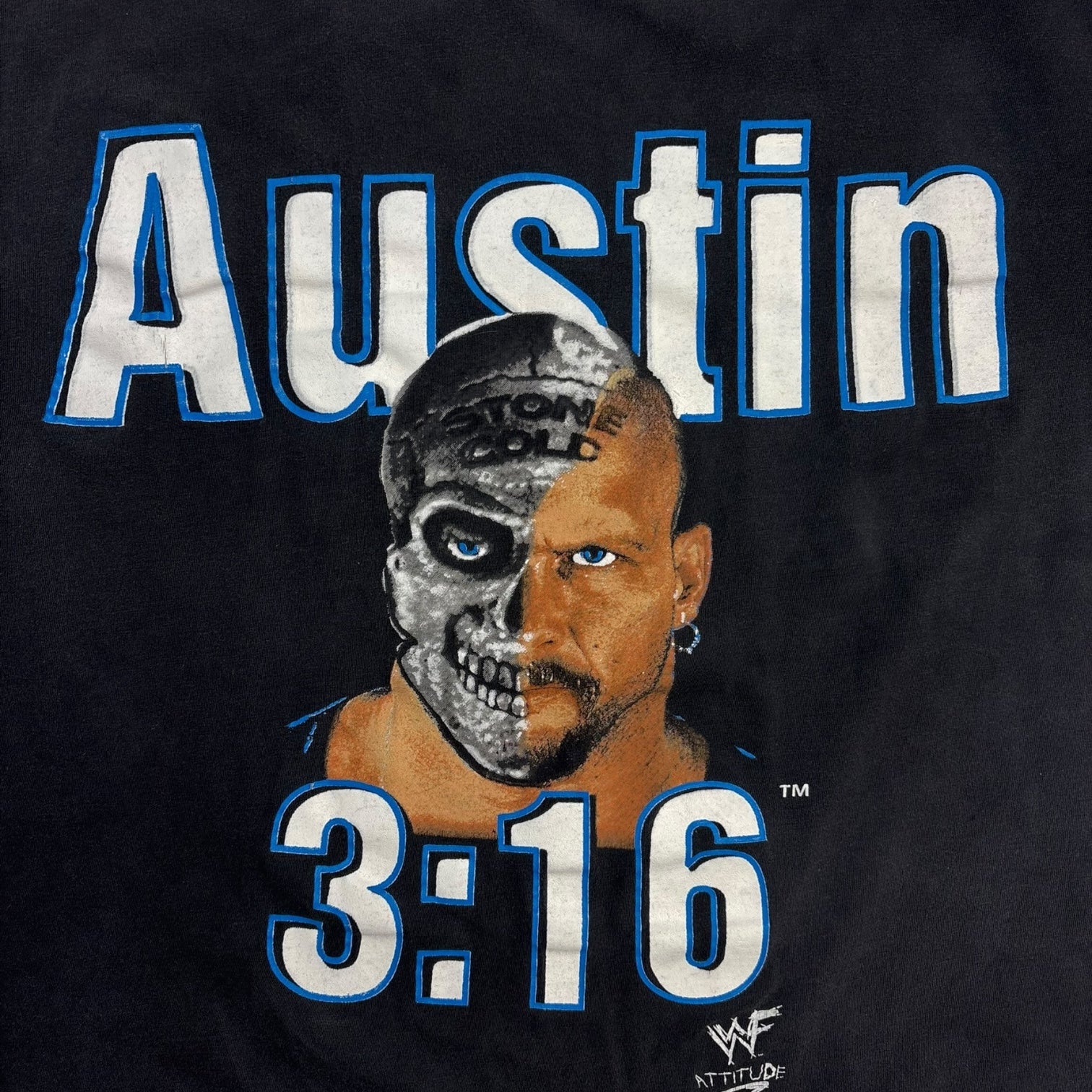 1996 Austin 3:16 Half Skel-Face T-Shirt