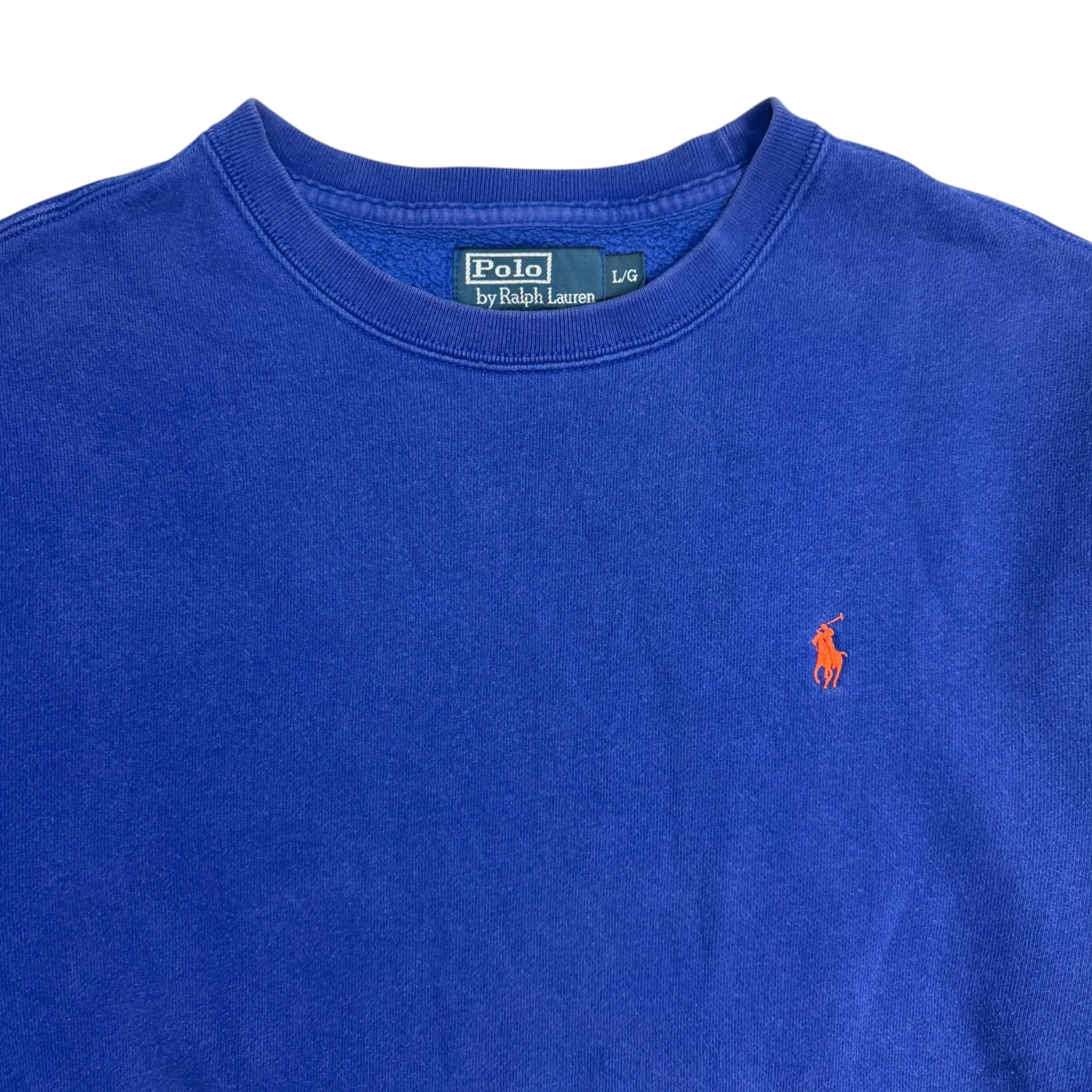 Vintage Polo Ralph Lauren Gusset Crewneck Blue