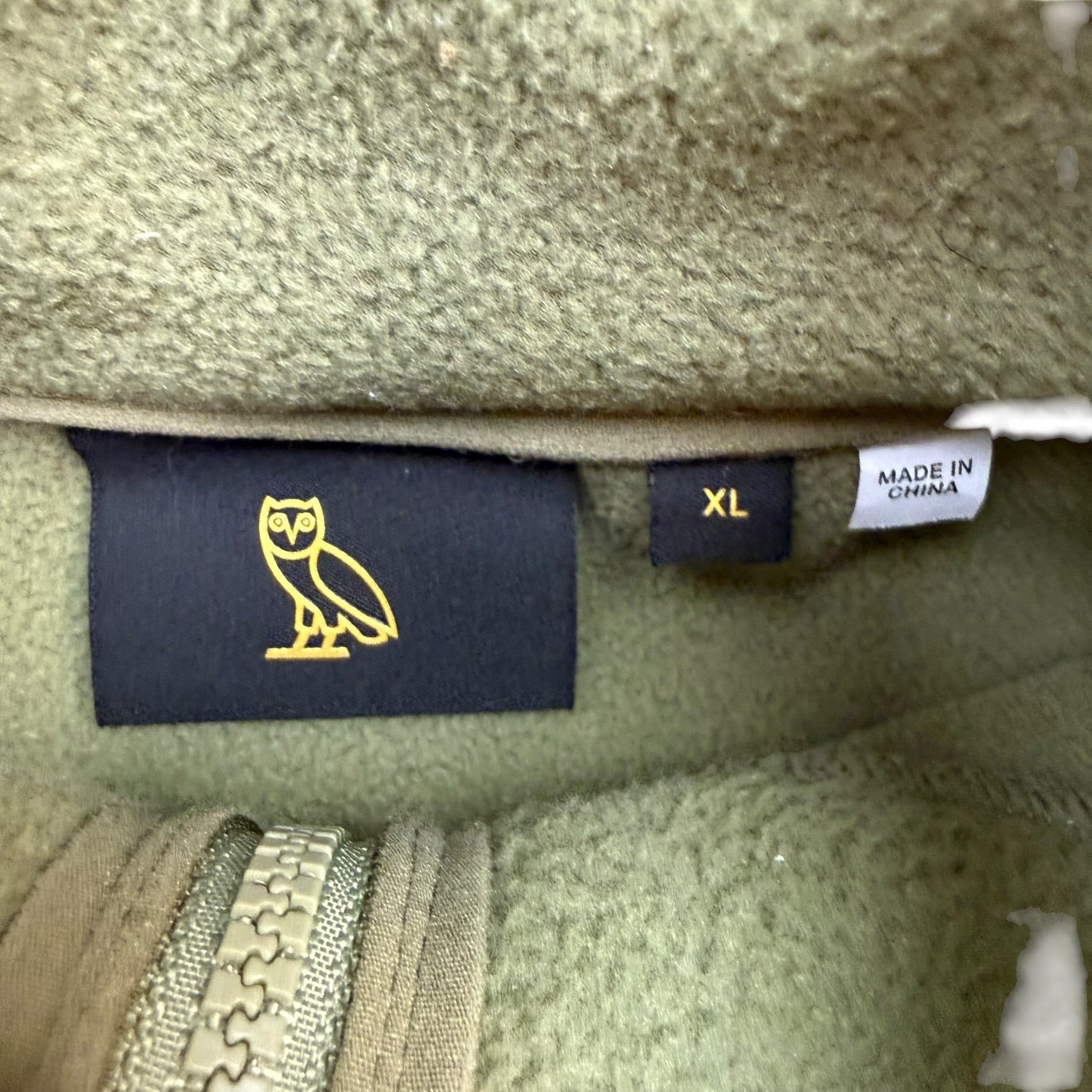 Octobers Very Own Arch Logo Quarter Zip Green